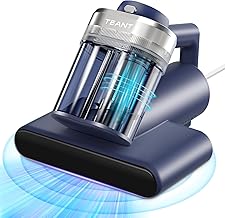 Mattress Vacuum Bed Vacuum Cleaner with 253.7nm UV-C Light, 600W & 16Kpa Strong Suction,33000 RPM/Min Tapping, HEPA Filter,149℉ Heat & Ultrasonic & Anion Handheld Vacuum for Bed and Pet