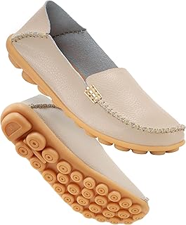 Women\'s Comfortable Loafers Casual Round Toe Moccasins Wild Driving Flats Soft Walking Shoes Women Slip On