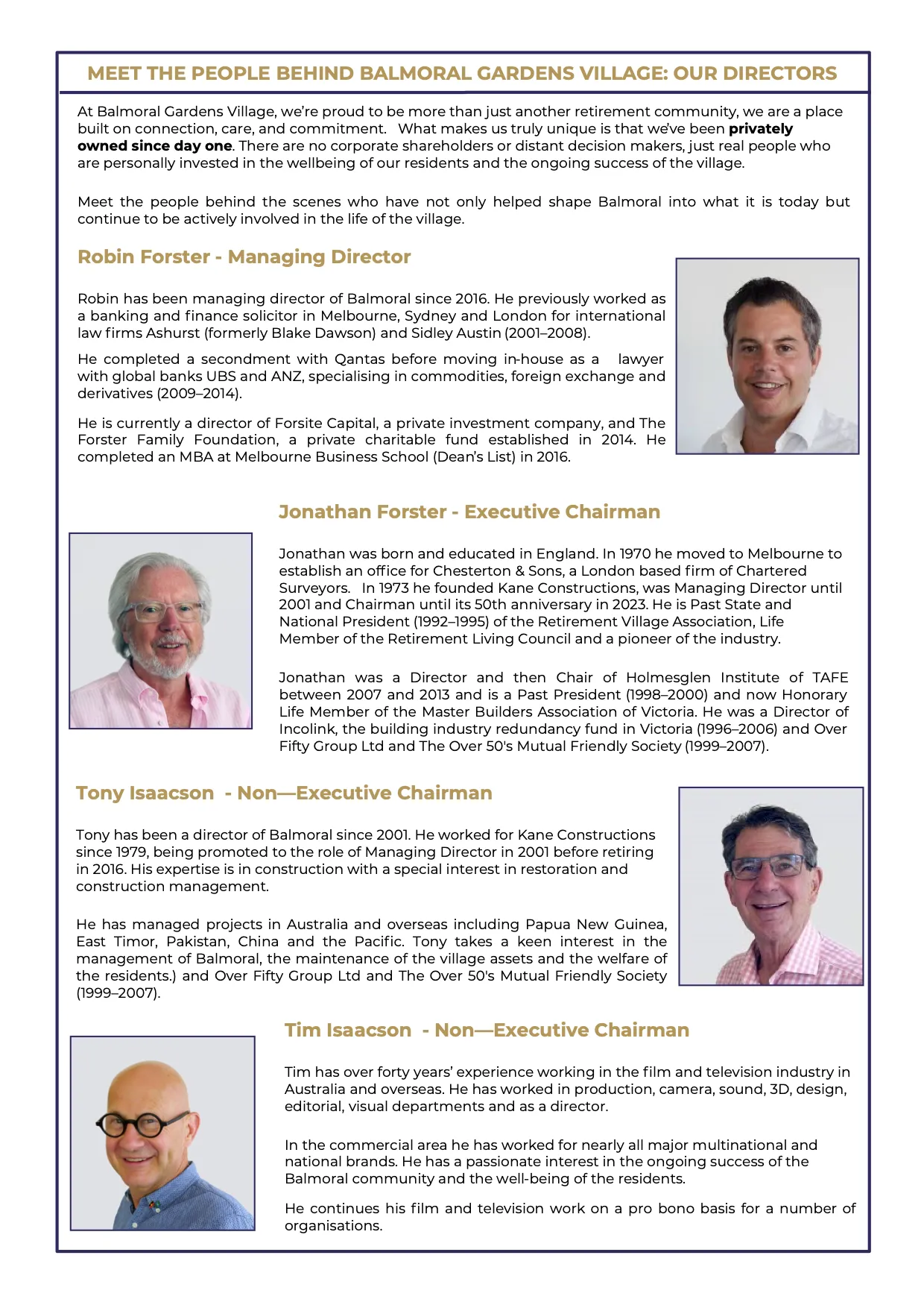 Balmoral News – Spring 2025