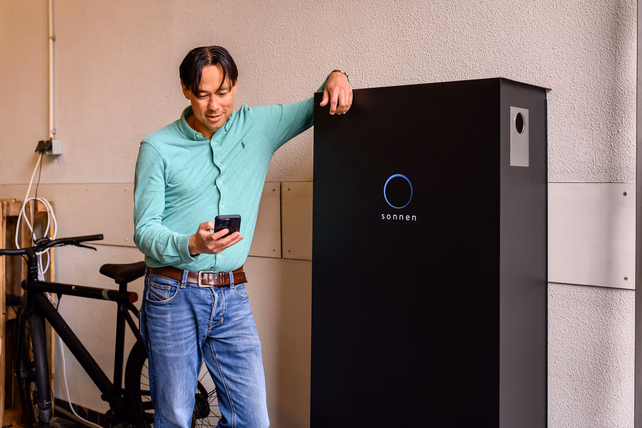 Klant met sonnen thuisbatterij