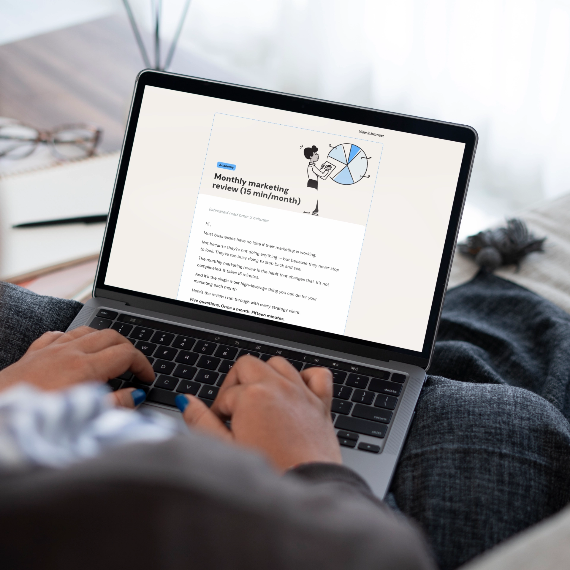 Twelve tasks. Three months. One complete marketing system. Follow the exact order to build your foundations, develop consistency, and start iterating toward real growth.