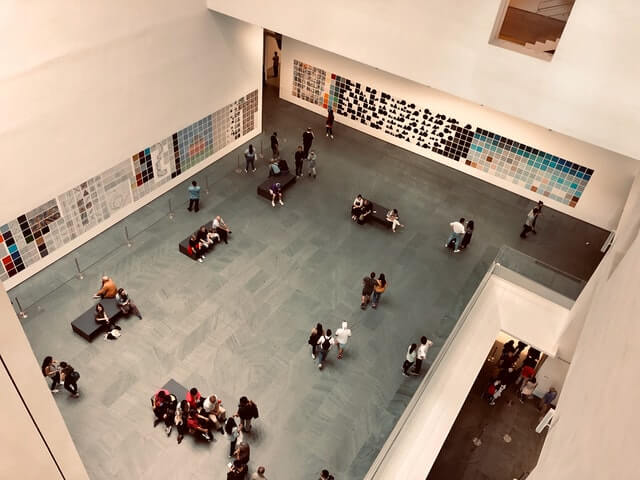 people inside building