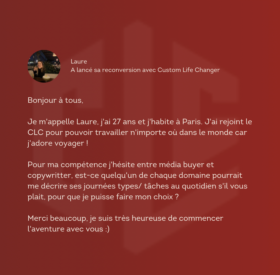 Photo d'une participante en plein travail