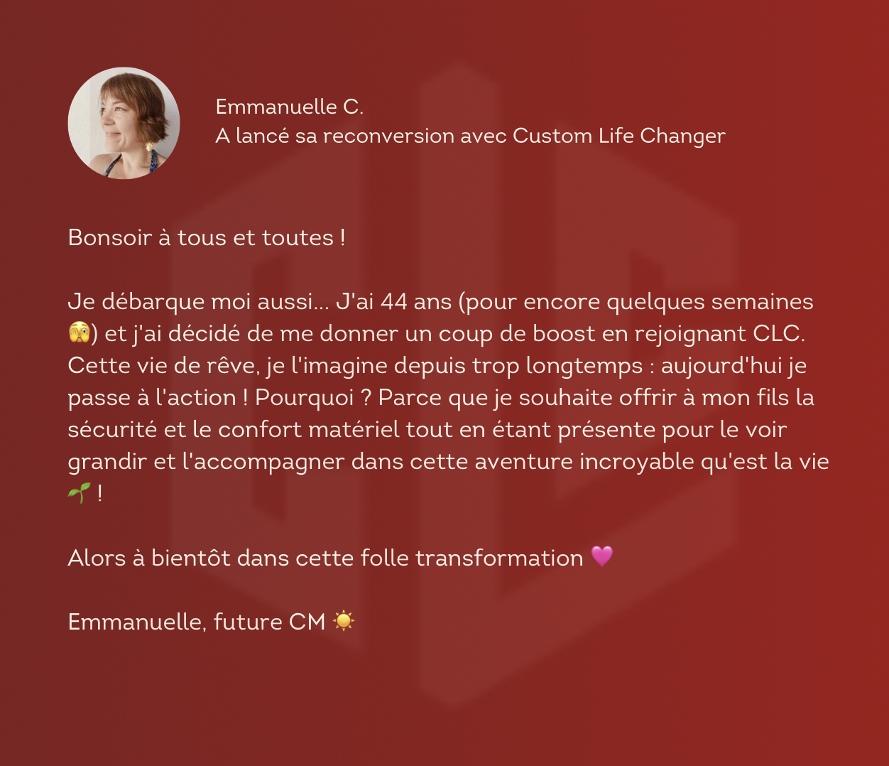Photo d'une participante en plein travail
