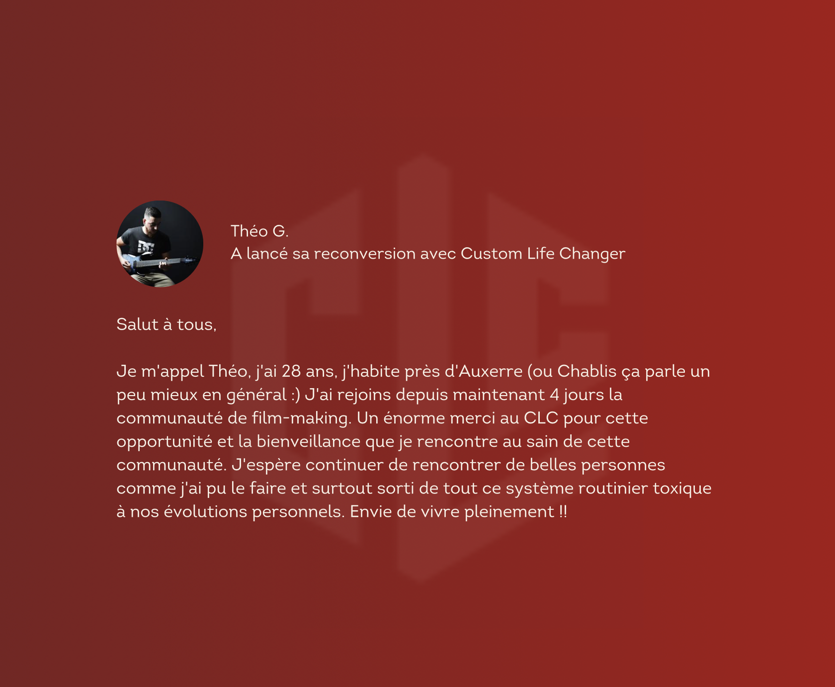 Photo d'une participante en plein travail
