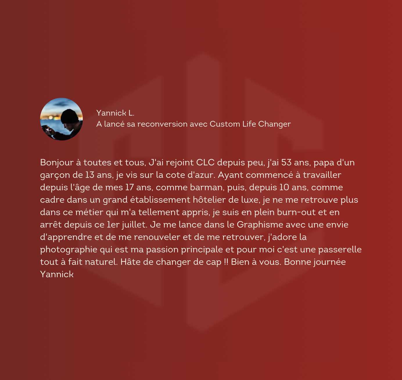 Photo d'une participante en plein travail