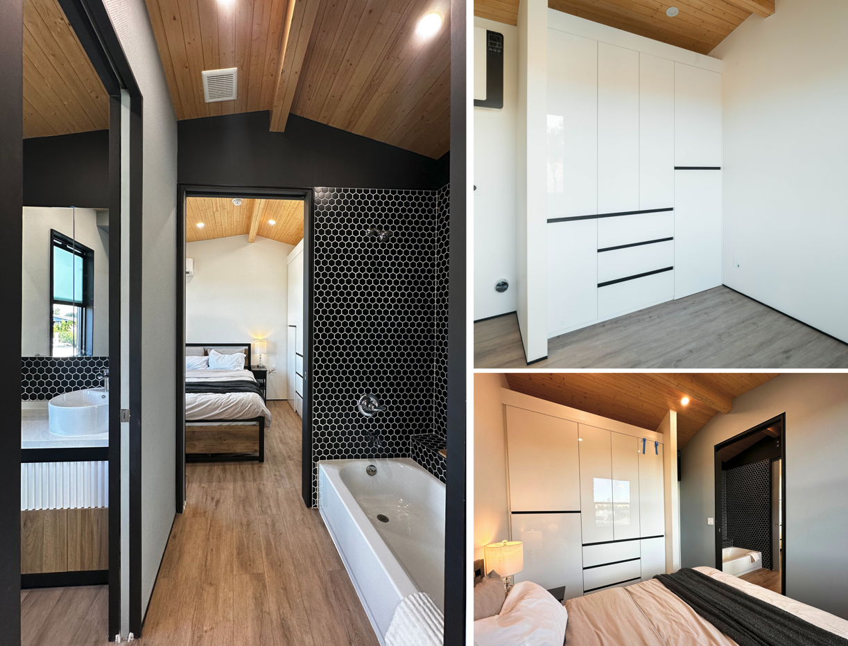 Collage of Clever 1's high-end interiors and modern finishes