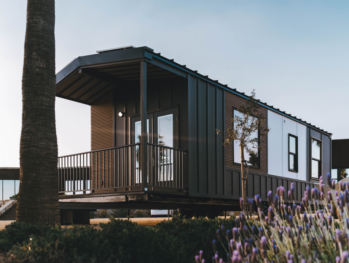 A main floor one-bedroom model from Clever Tiny Homes