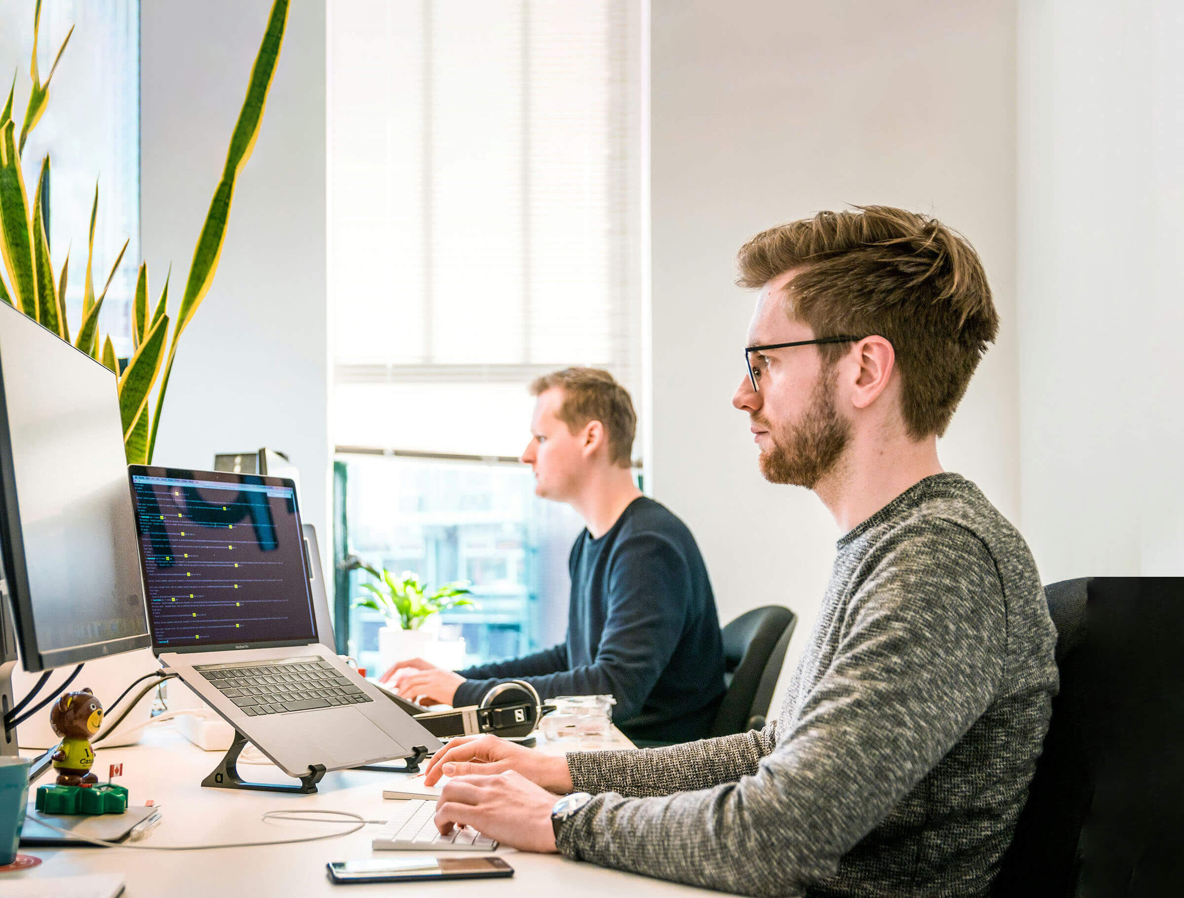 Two men in the office