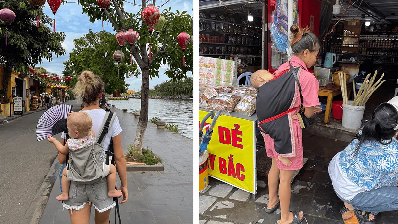 Babytrage in Vietnam