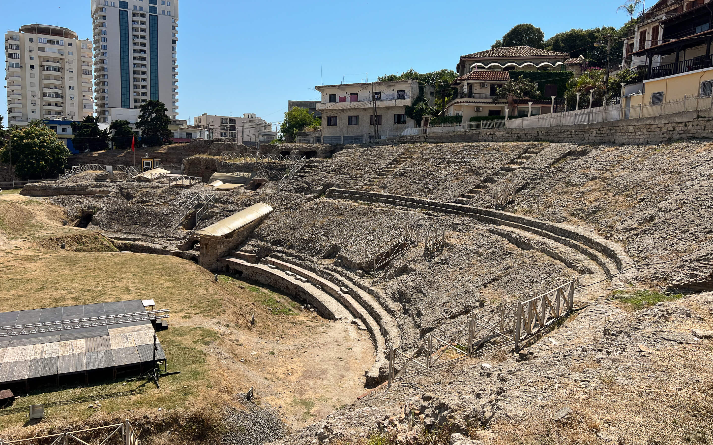 römische Amphitheater auf dem Balkan Durres