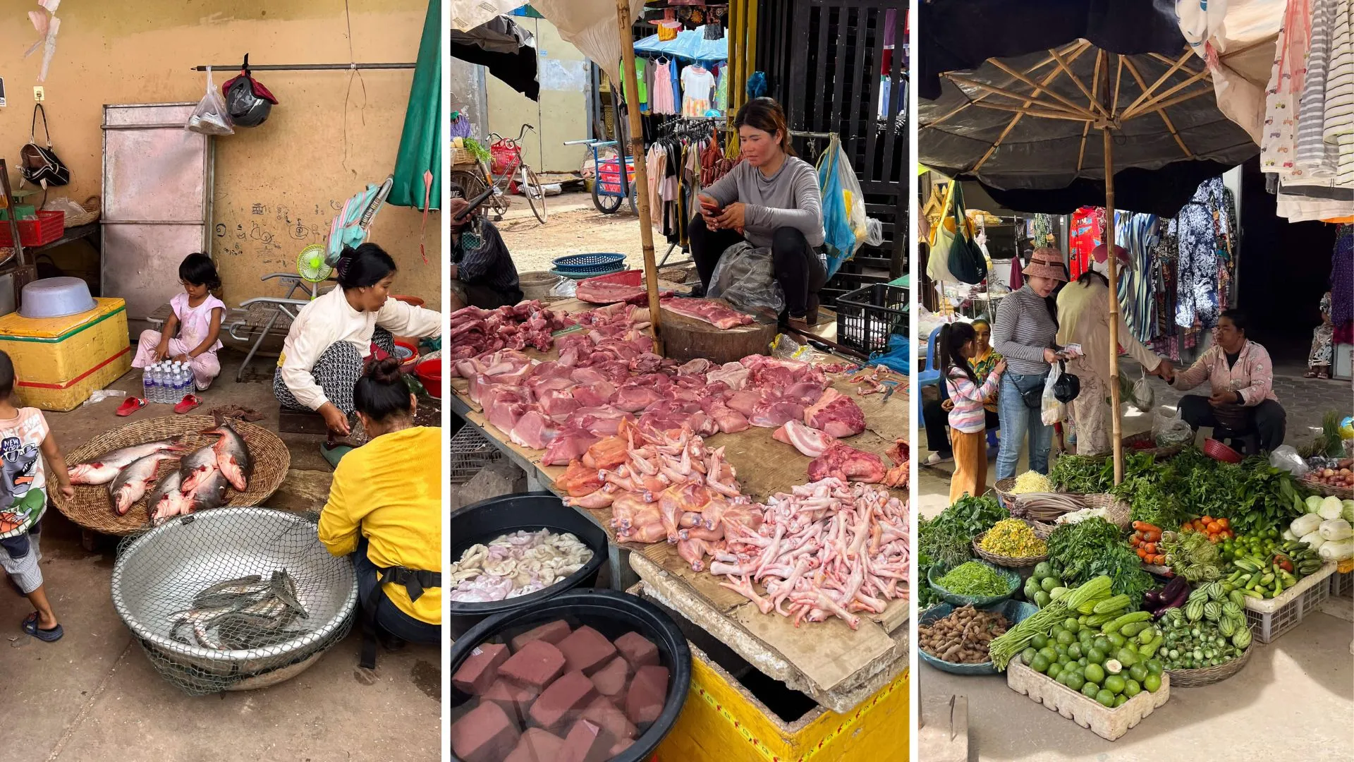 Marktstände in Siem Reap