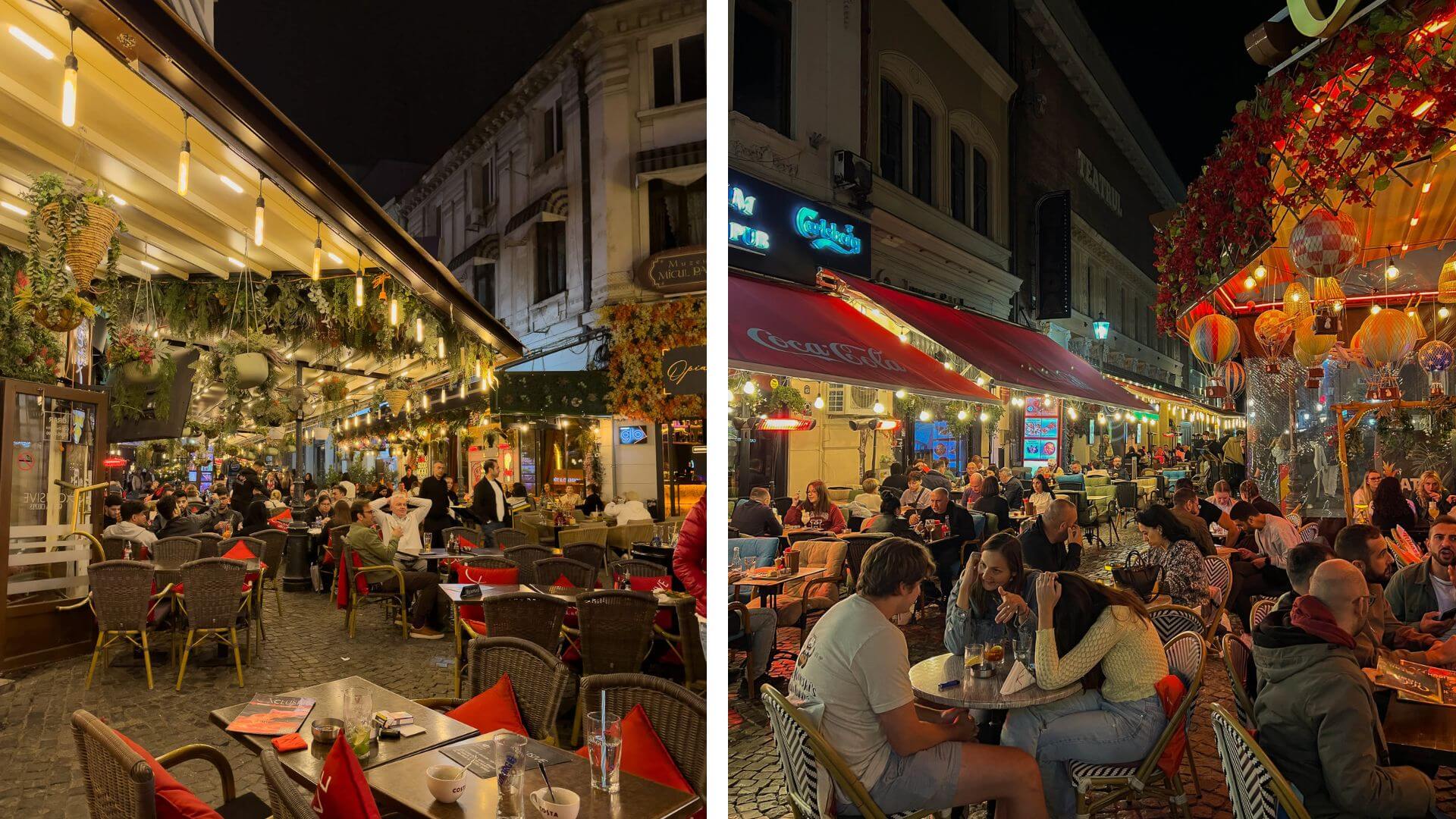 Belebte Altstadt von Bukarest