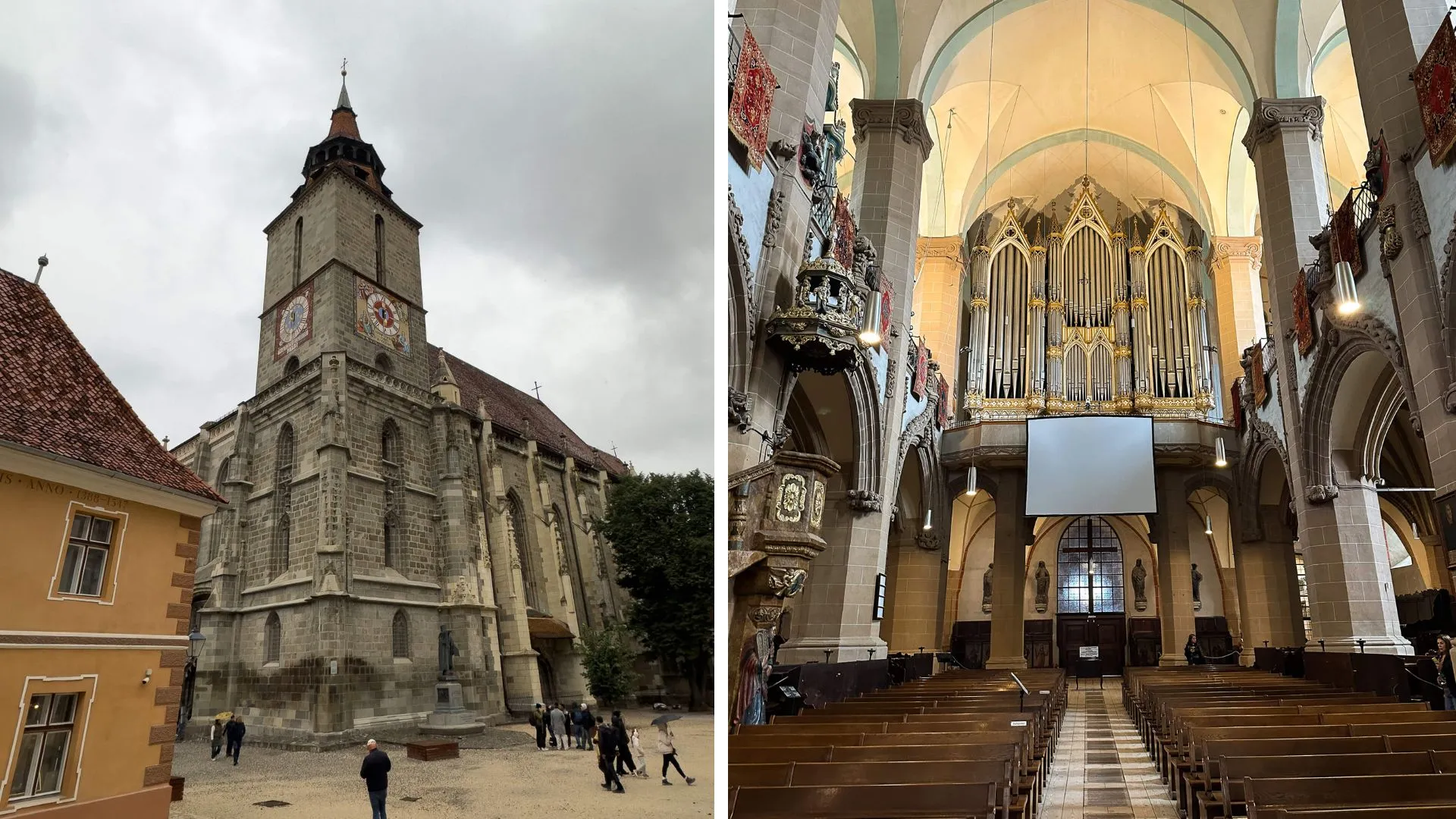 schwarze Kirche Brasov von innen & außen