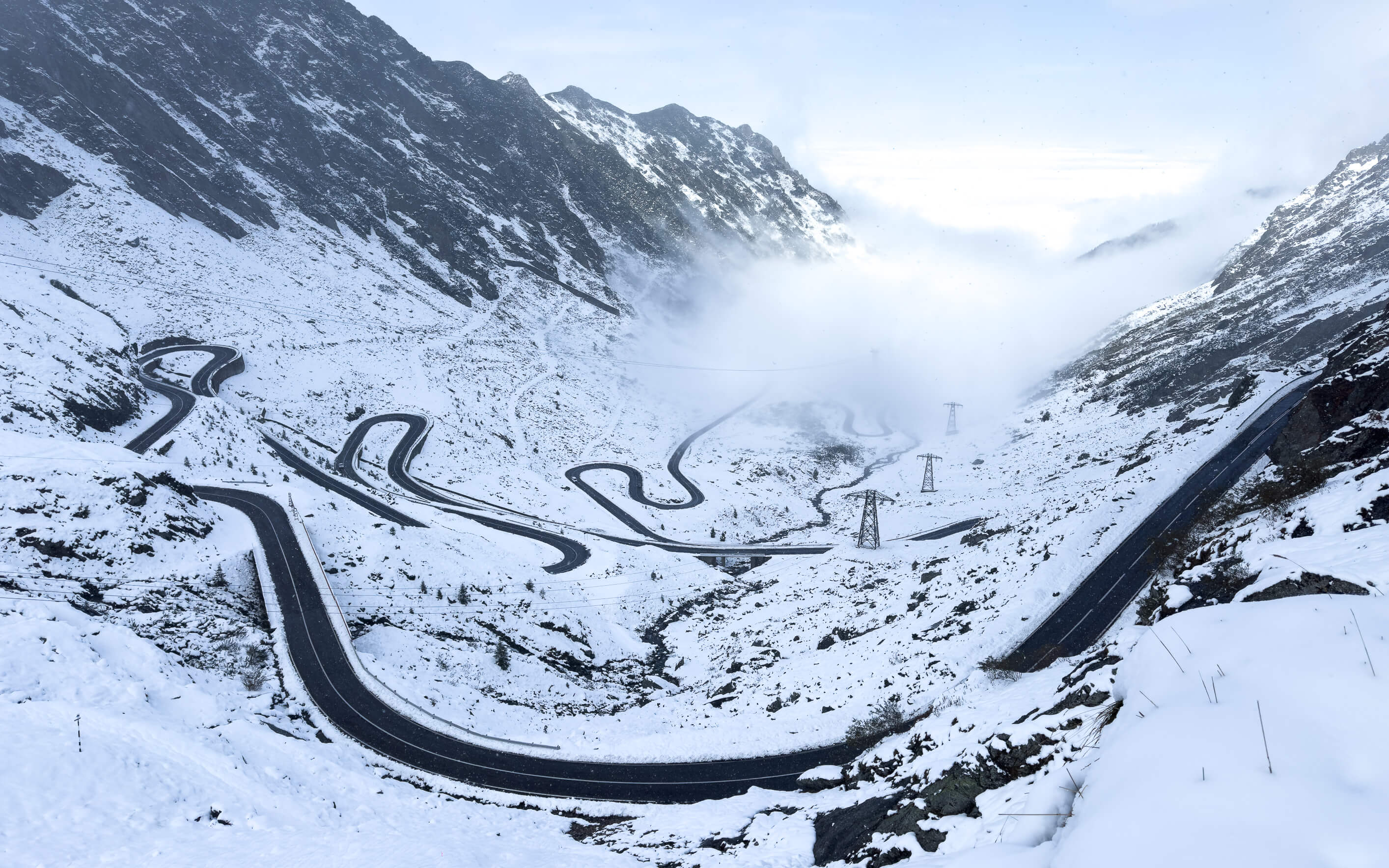 Transfăgărășan im Winter