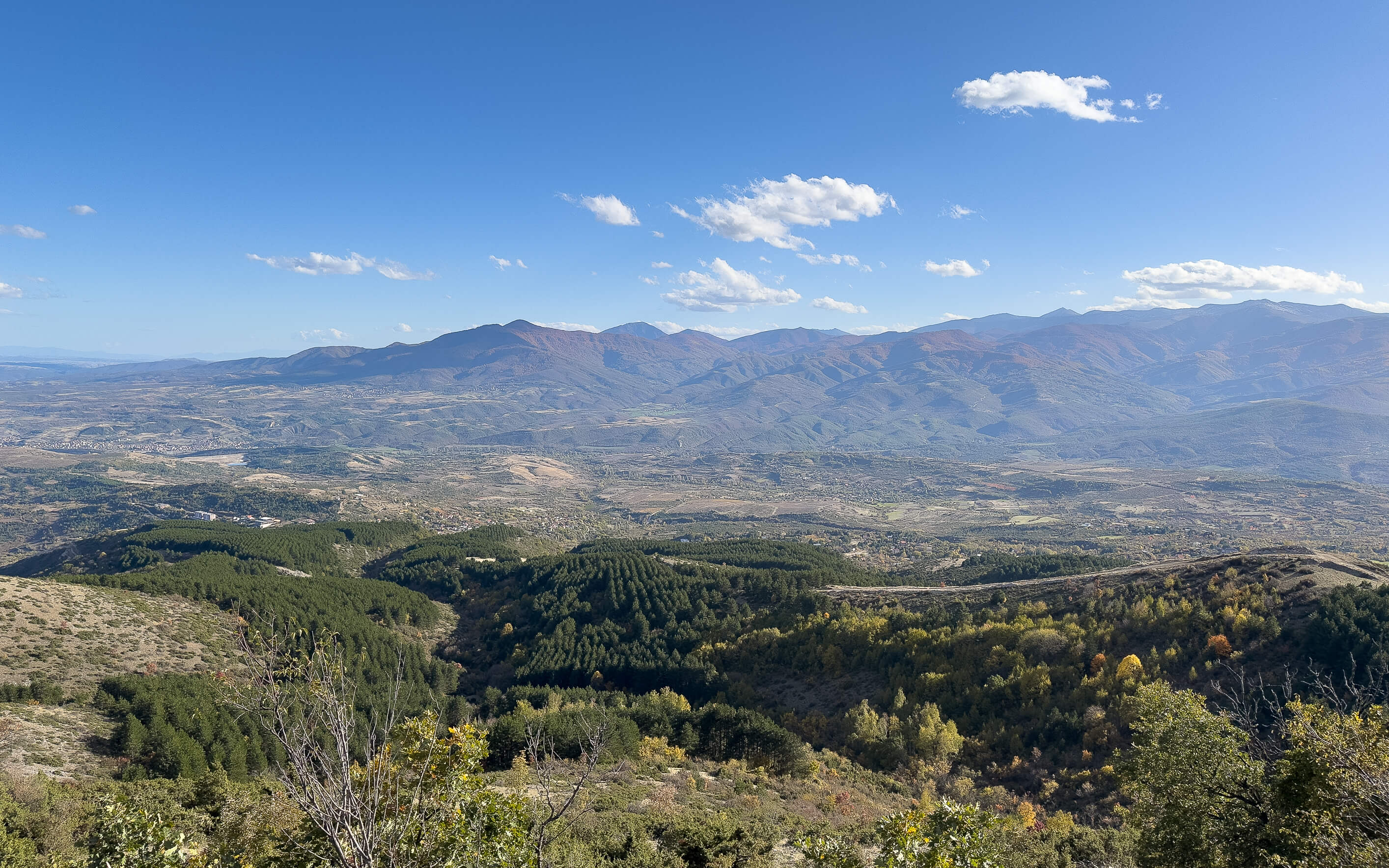 Aussicht vom Berg Vondo in Skopje