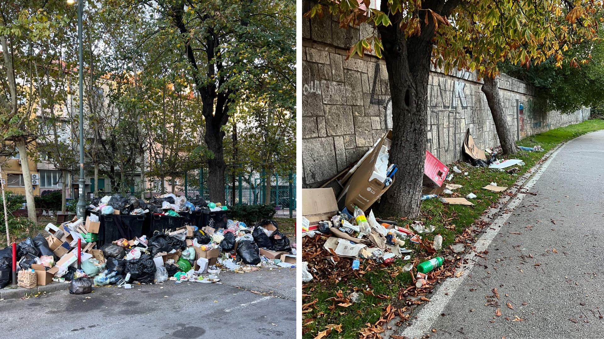 Müllberge in Skopje