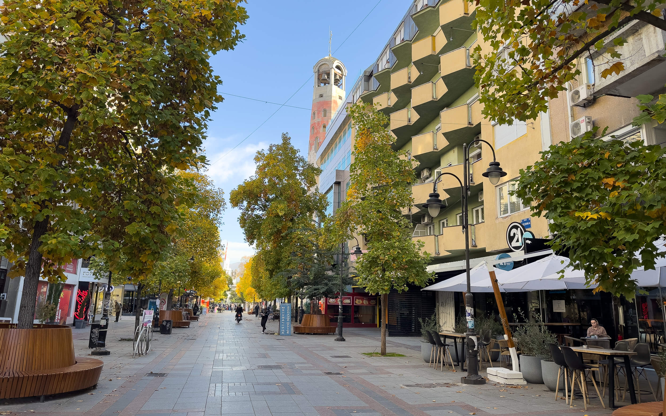 Macedonia Street in Skopje