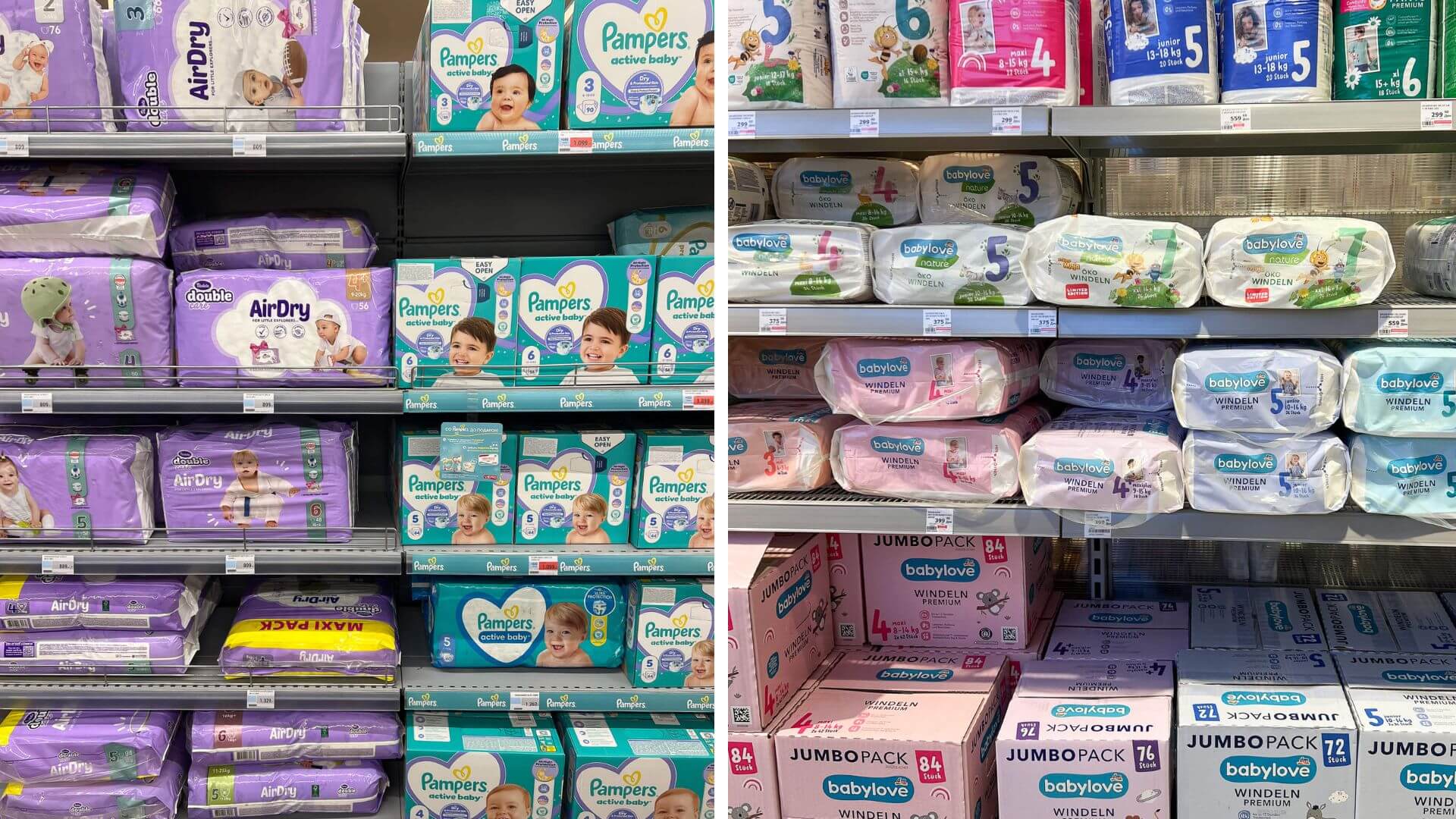 Windeln in Nordmazedonien