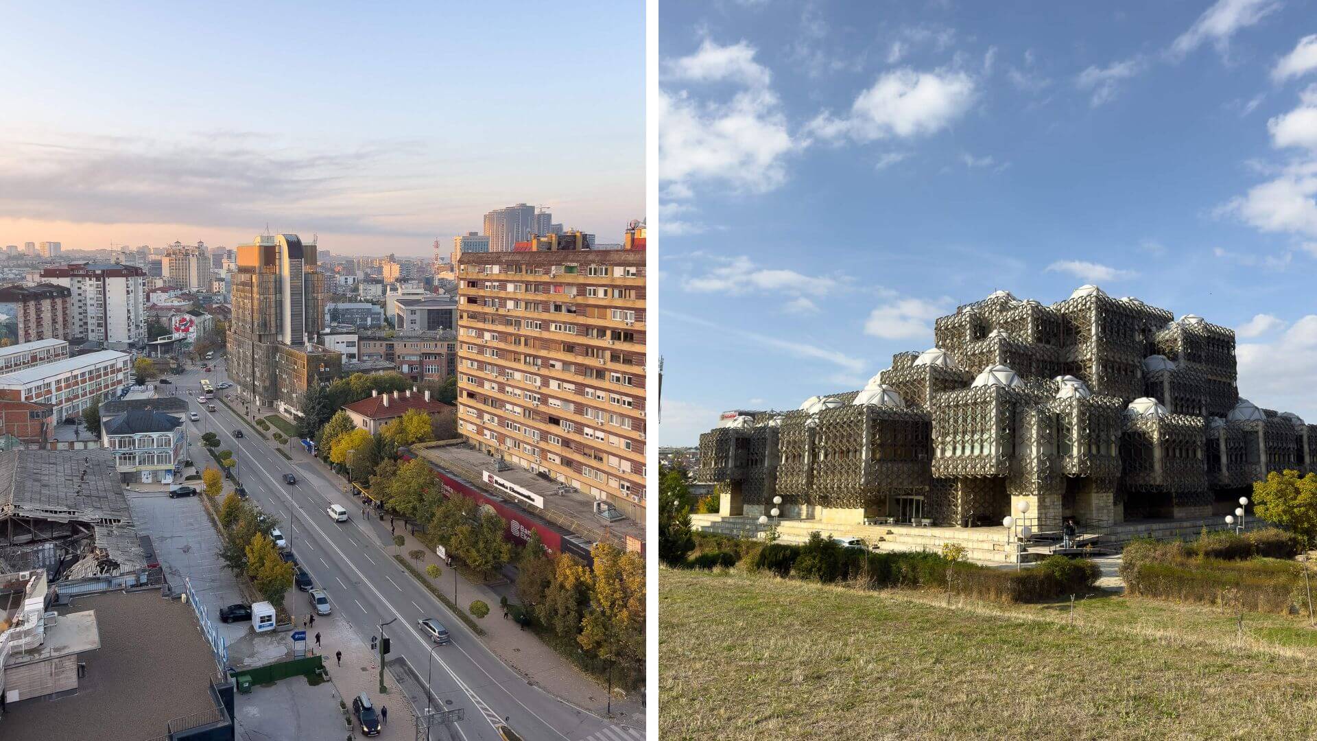 Aussicht auf Pristina