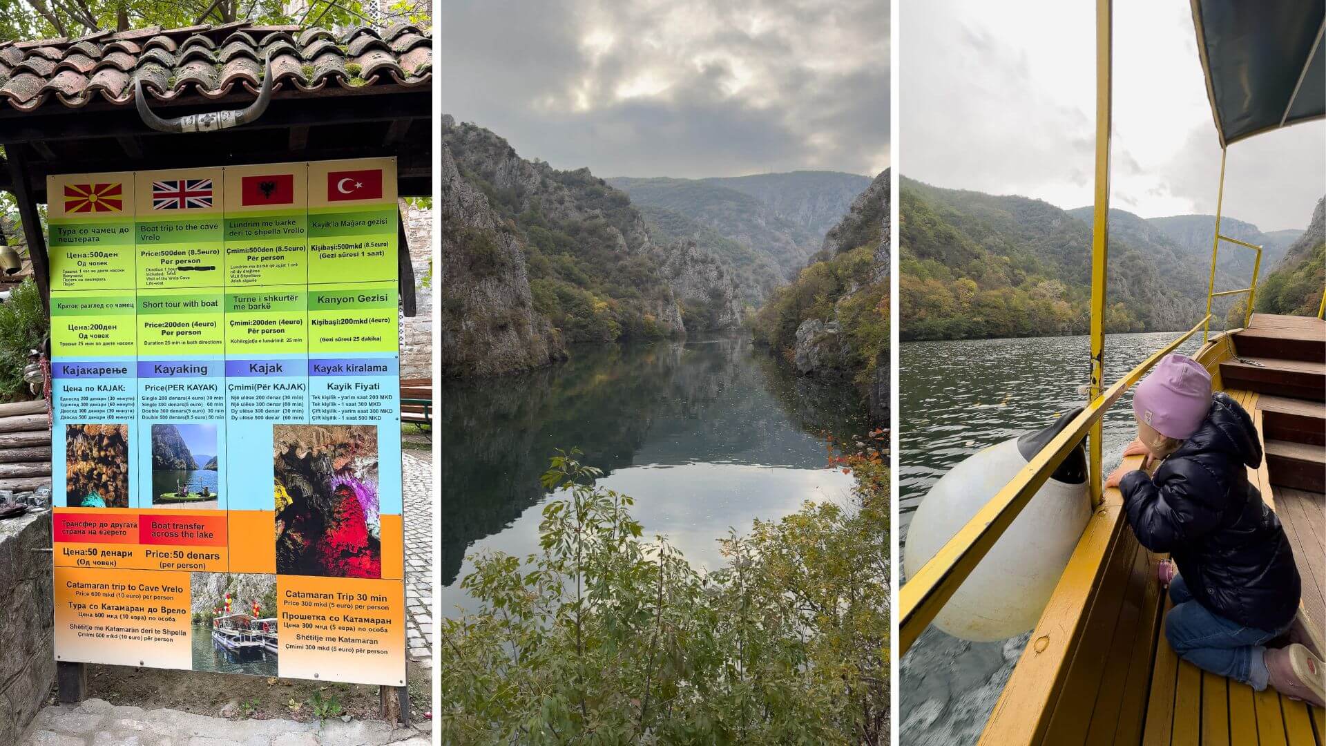 Bootstour durch den Matka Canyon