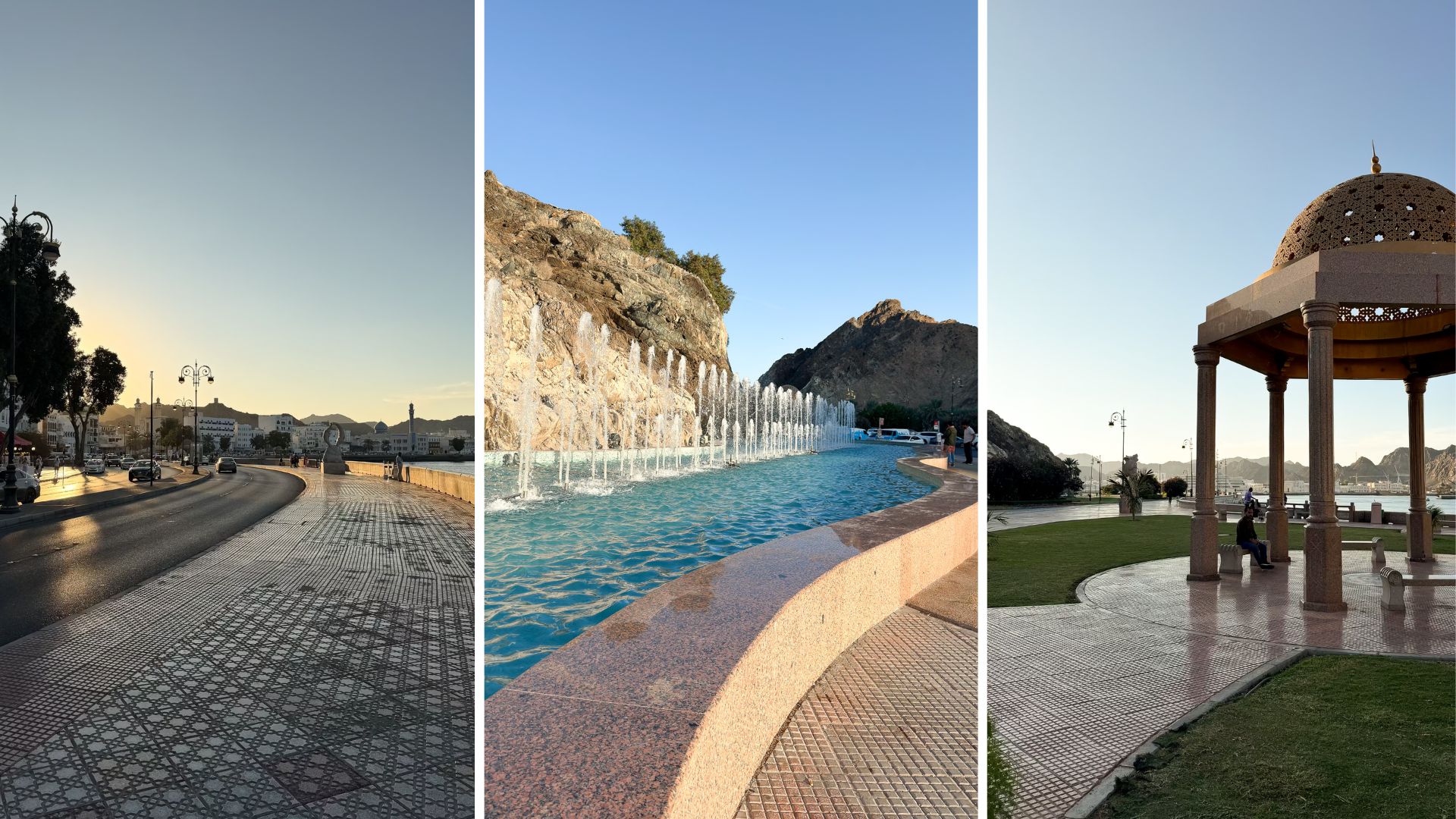 Mutrah Corniche zum Sonnenuntergang