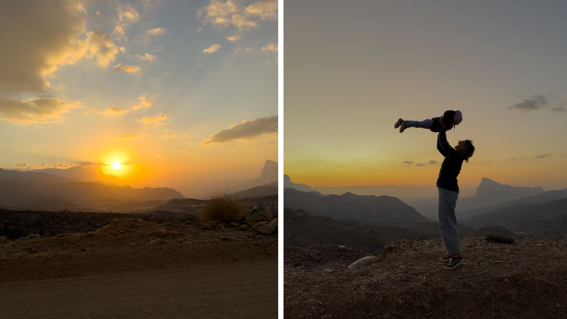 Sonnenuntergang am jabal shams