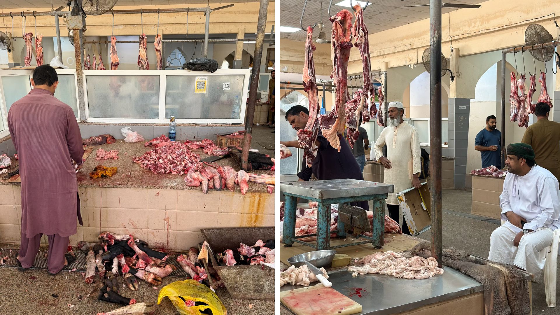 Händler auf den Central Market in Salalah