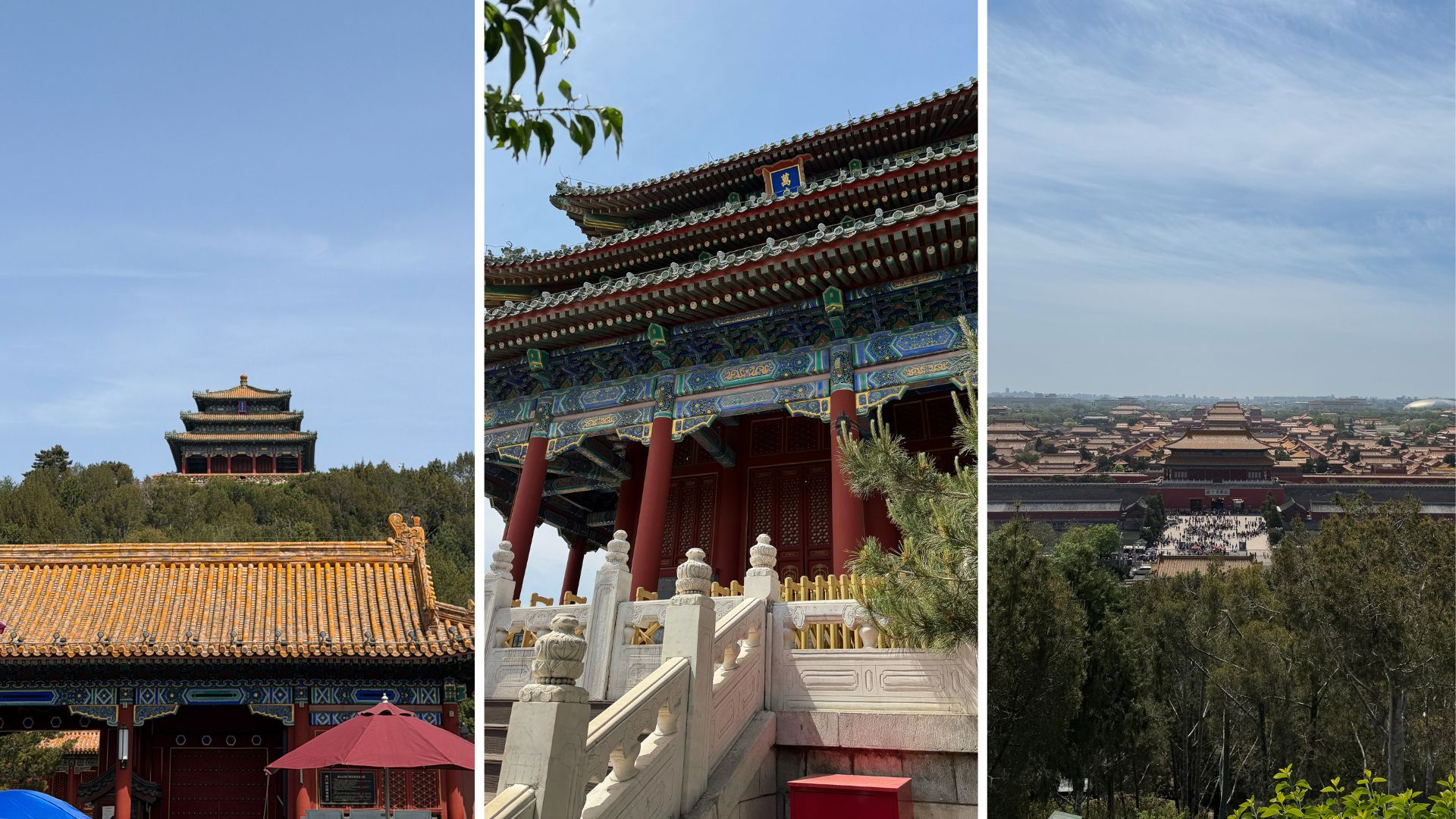 Jingshan-Park mit Blick auf die verbotene Stadt