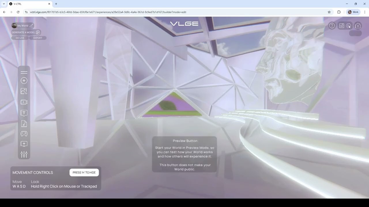 world builder basic layout