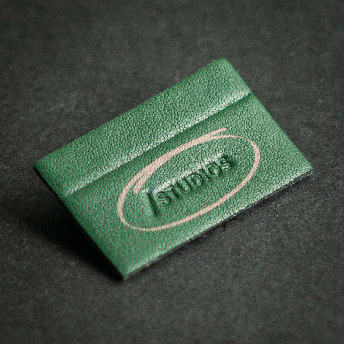 ITL olive leather patch