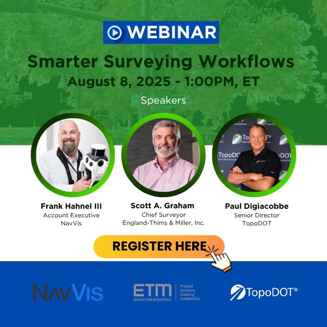 NavVis, ETM, and TopoDOT will be hosting a webinar on August 8th