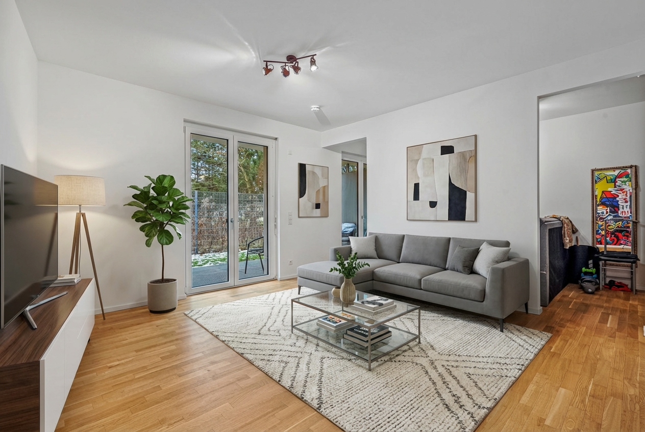 Neuwertige 2-Zi.-Terrassenwohnung mit Privatgarten - barrierefrei - nahe der Havel