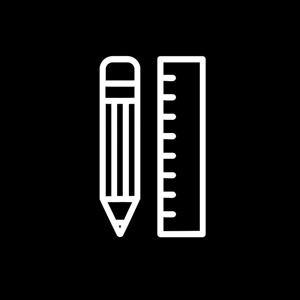 pencil and scale