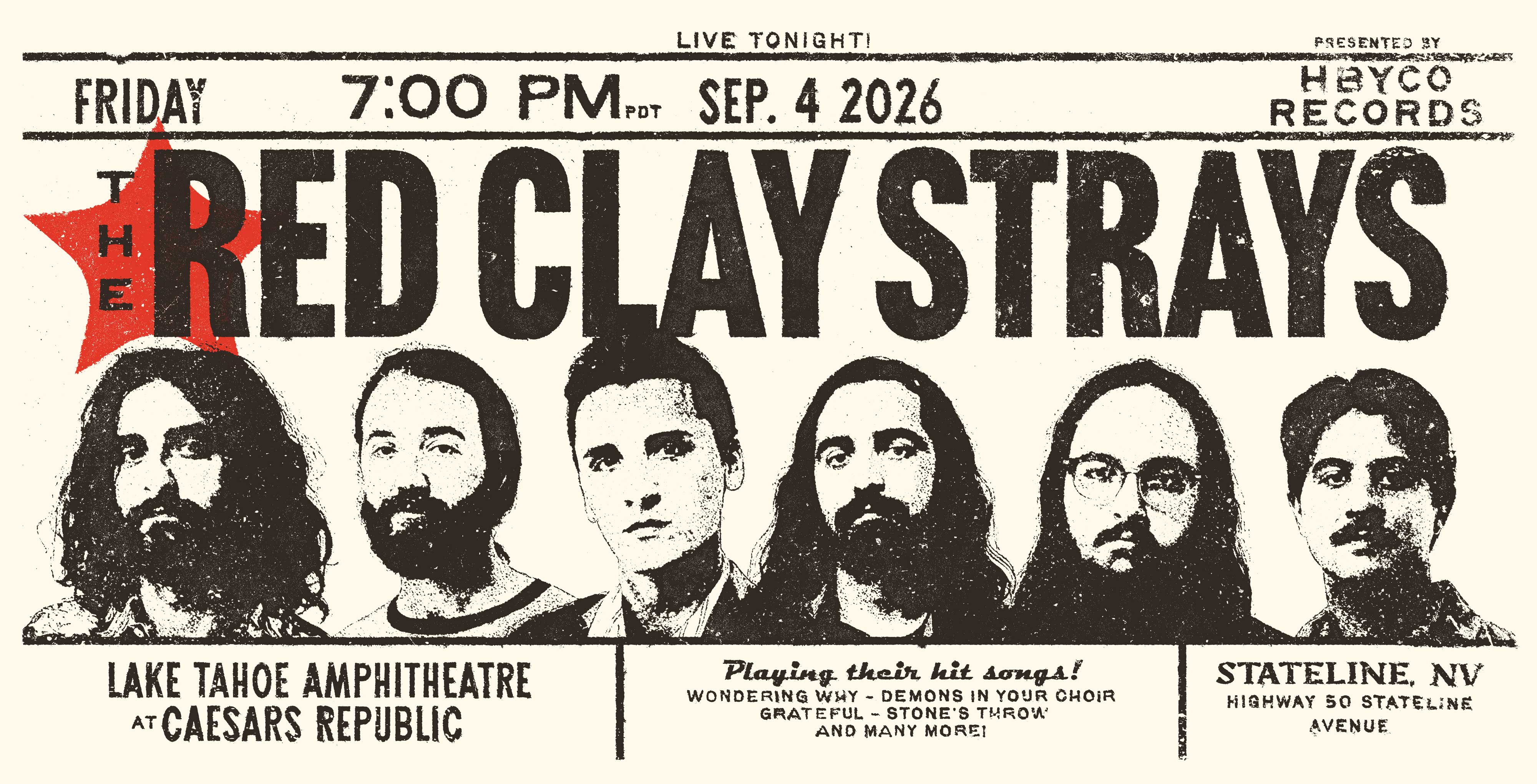 Limited edition 24k gold vinyl record titled 'Grateful' by The Red Clay Strays, featuring the band's photo and authenticity certificate.