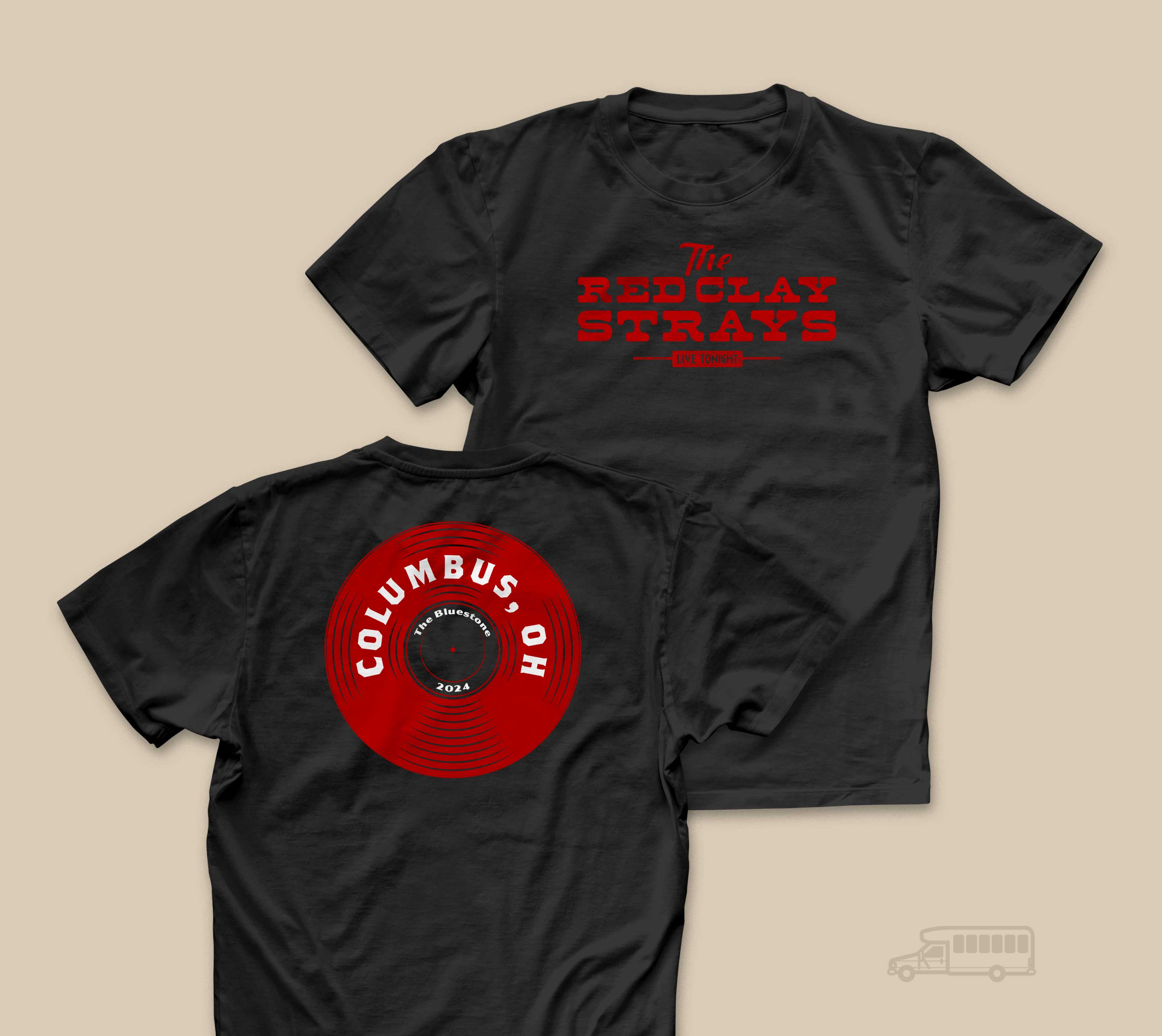 Red Clay Strays | Vintage | Columbus OH | 24' | T-Shirt