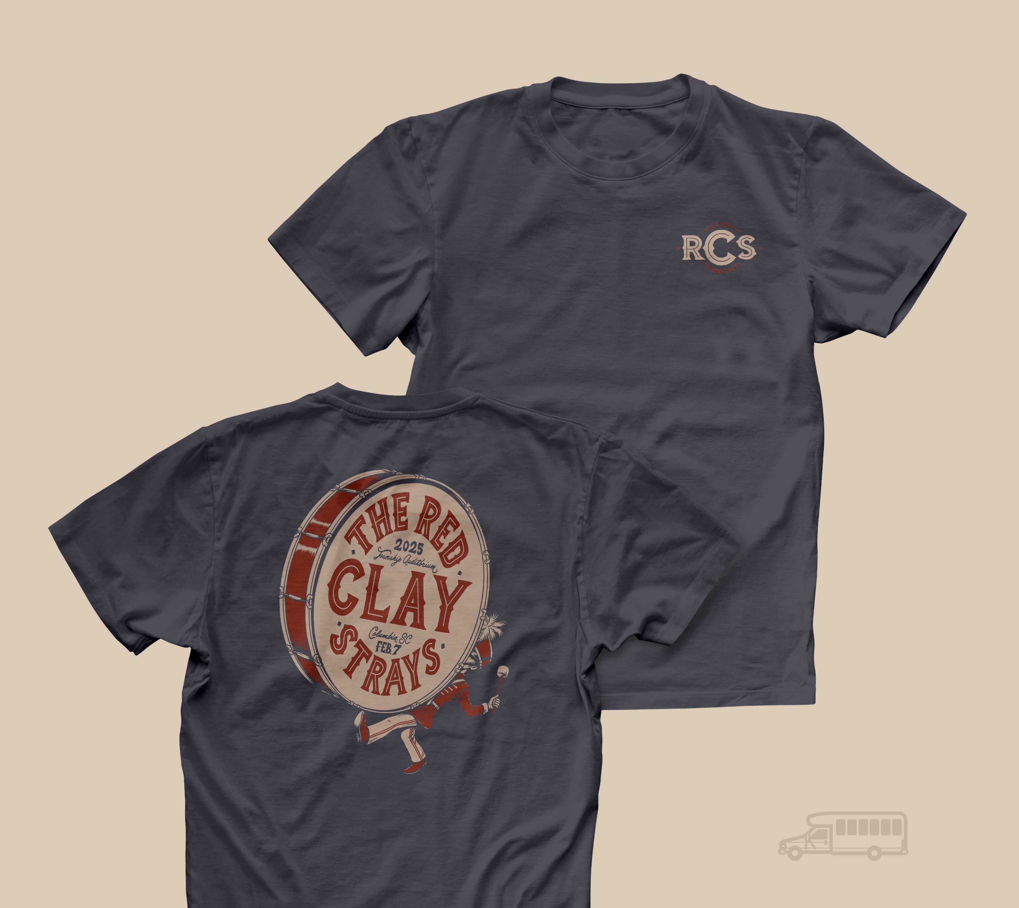 Red Clay Strays | Vintage | Columbia SC | 25' | T-Shirt