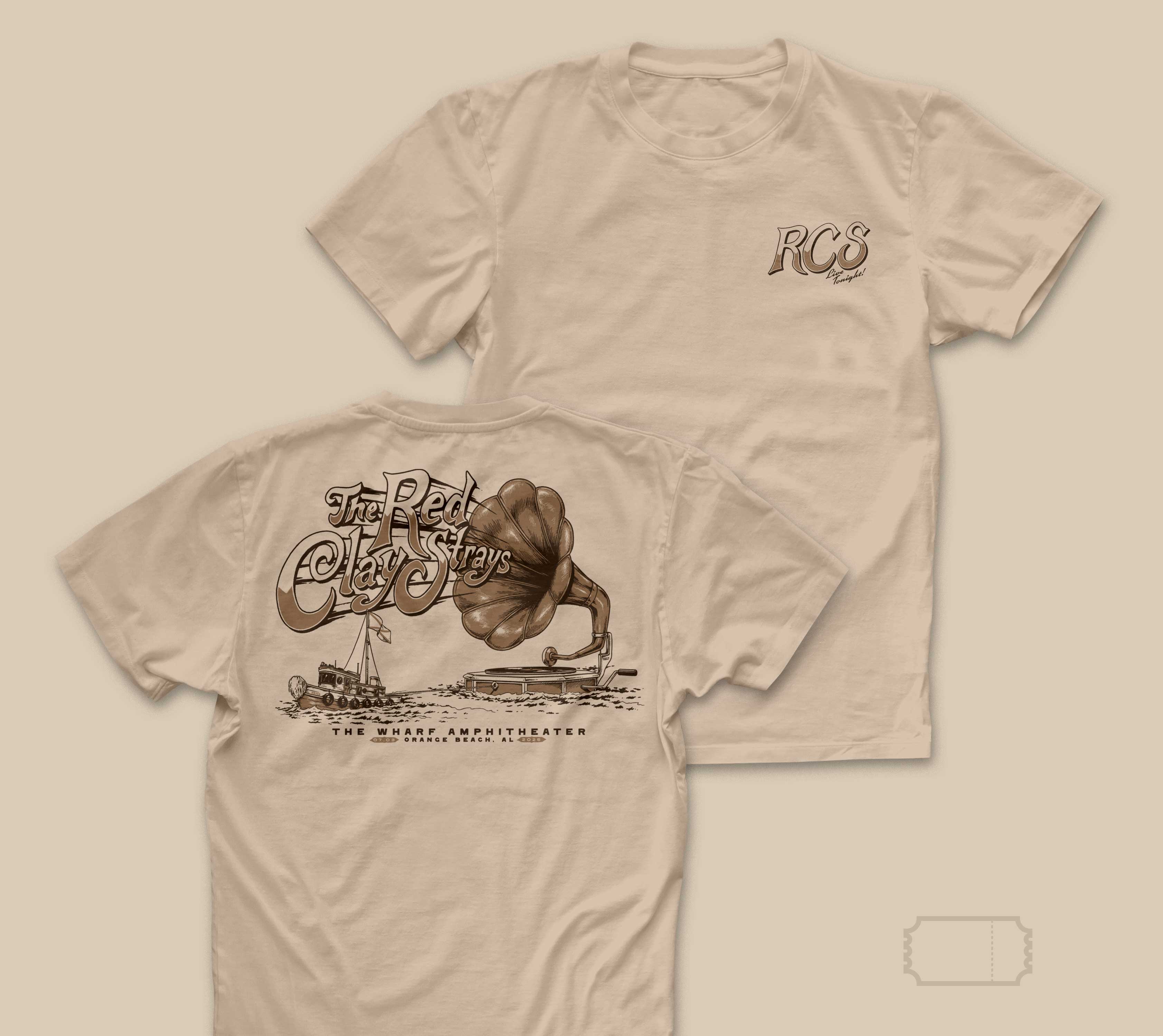 Red Clay Strays | Vintage | Orange Beach | Night 1 | 25' | T-Shirt