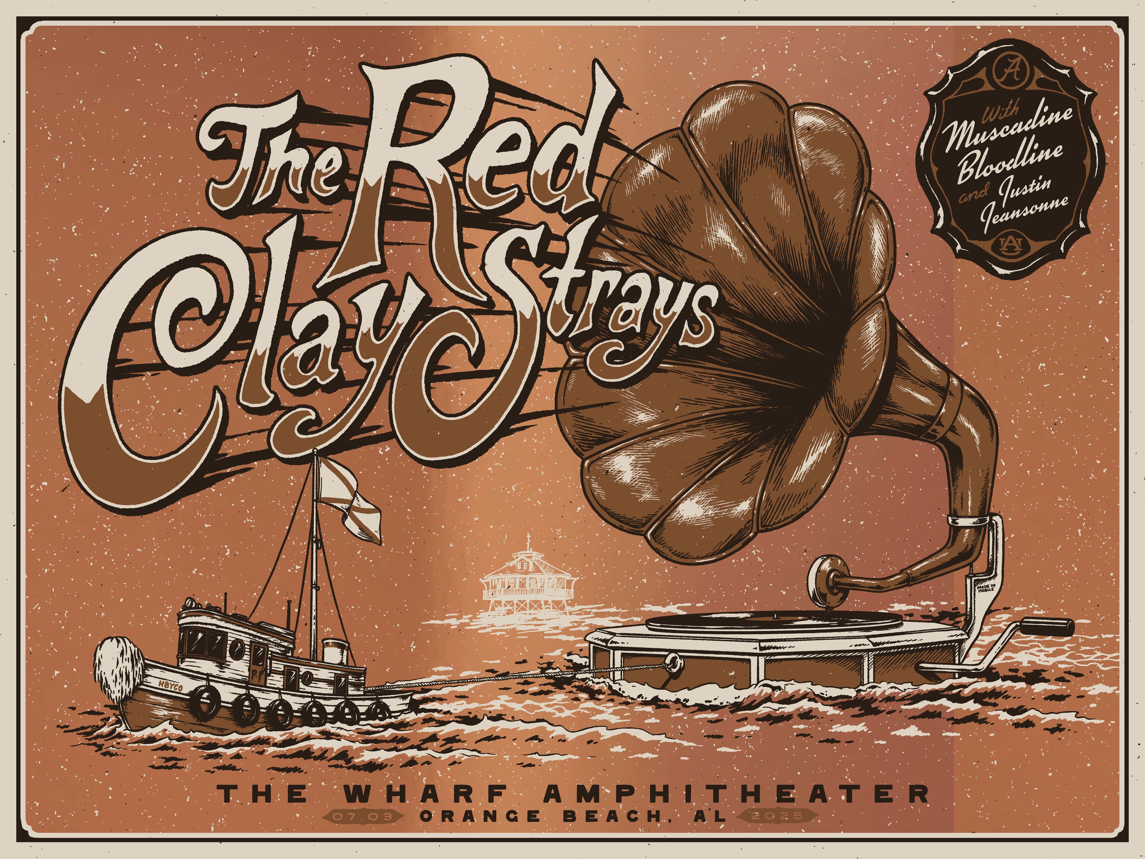 Red Clay Strays x SoundWaves Creative | D42 | Wharf | Rose Gold | 3DIAMOND