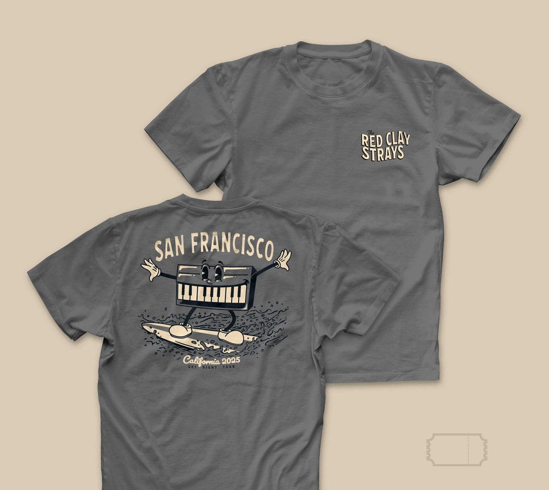 Red Clay Strays | Vintage | San Francisco CA | 25' | T-Shirt | Grey
