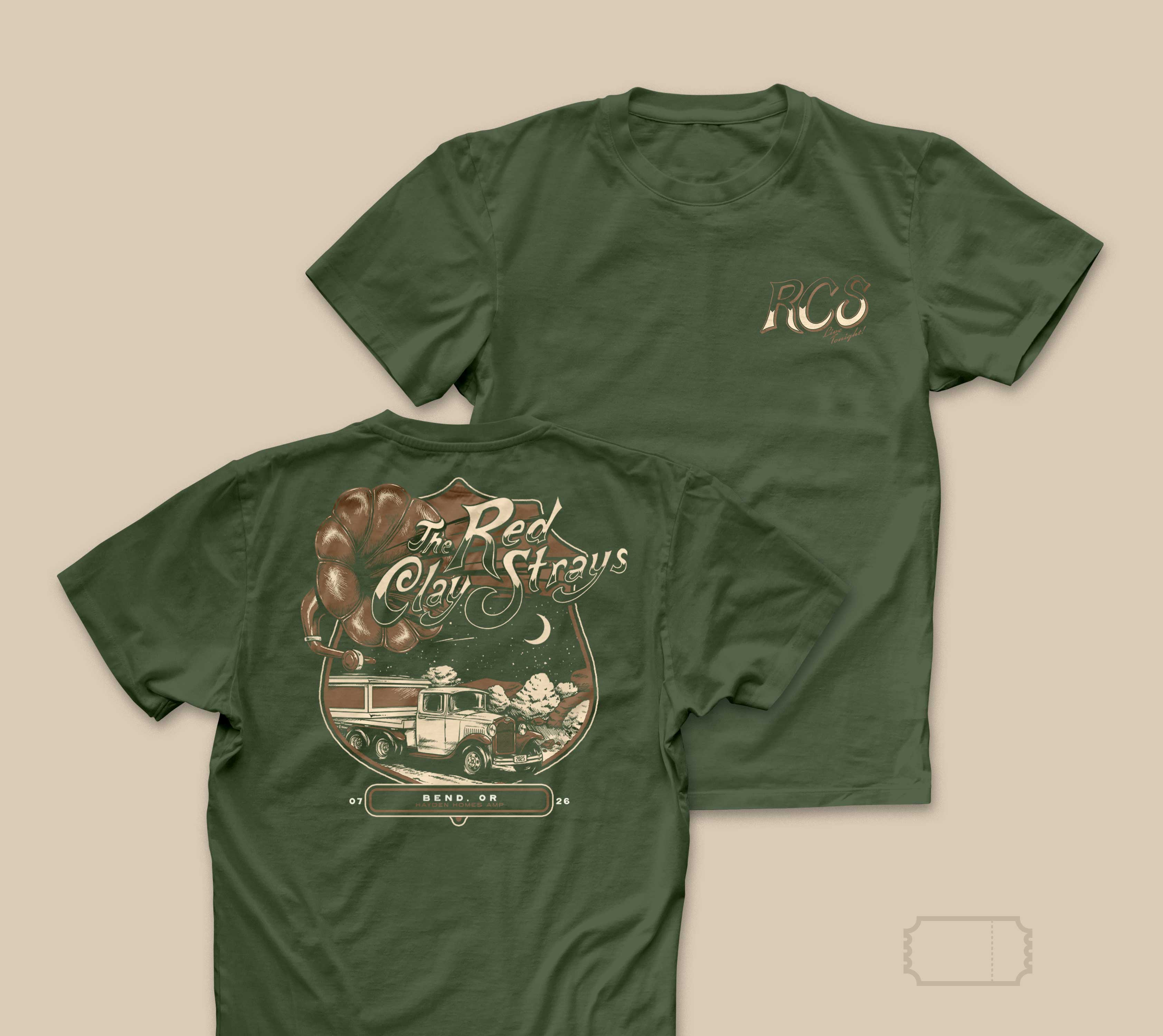Red Clay Strays | Vintage | Bend Oregon | 25' | T-Shirt