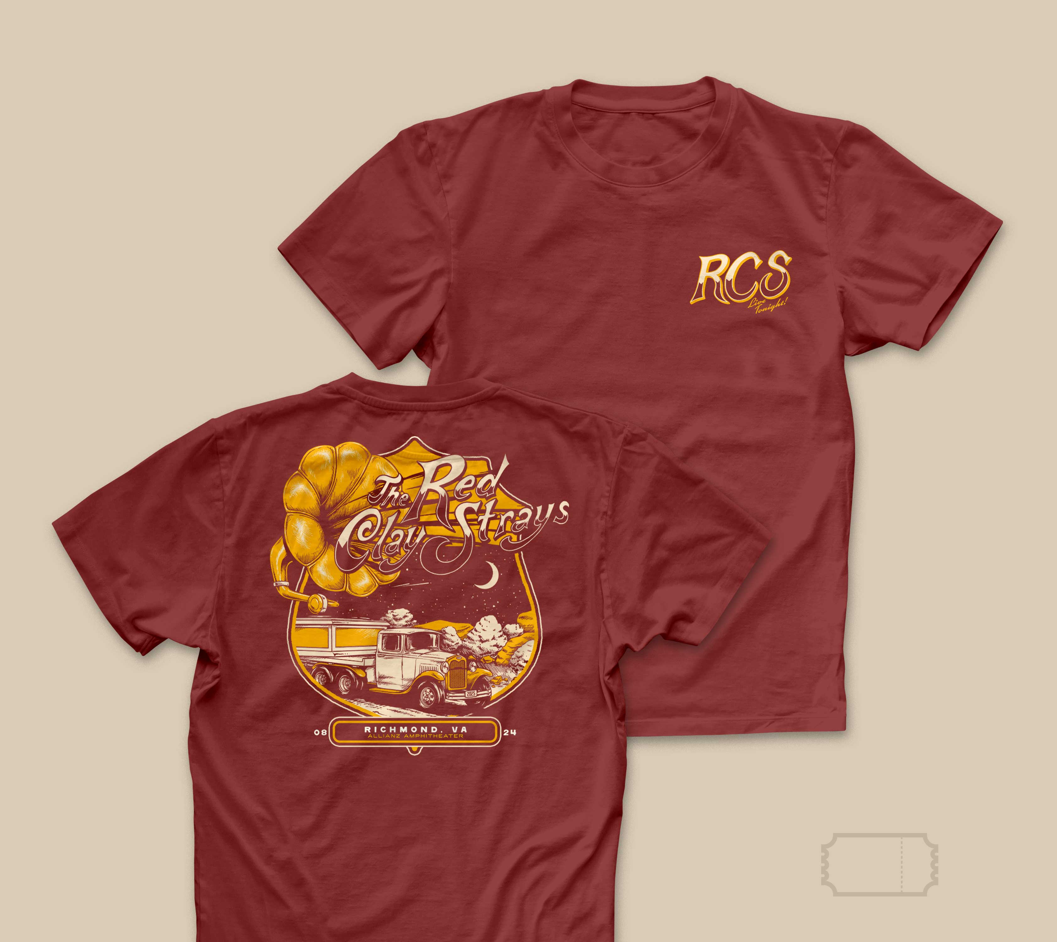 Red Clay Strays | Vintage | Richmond VA | 25' | T-Shirt