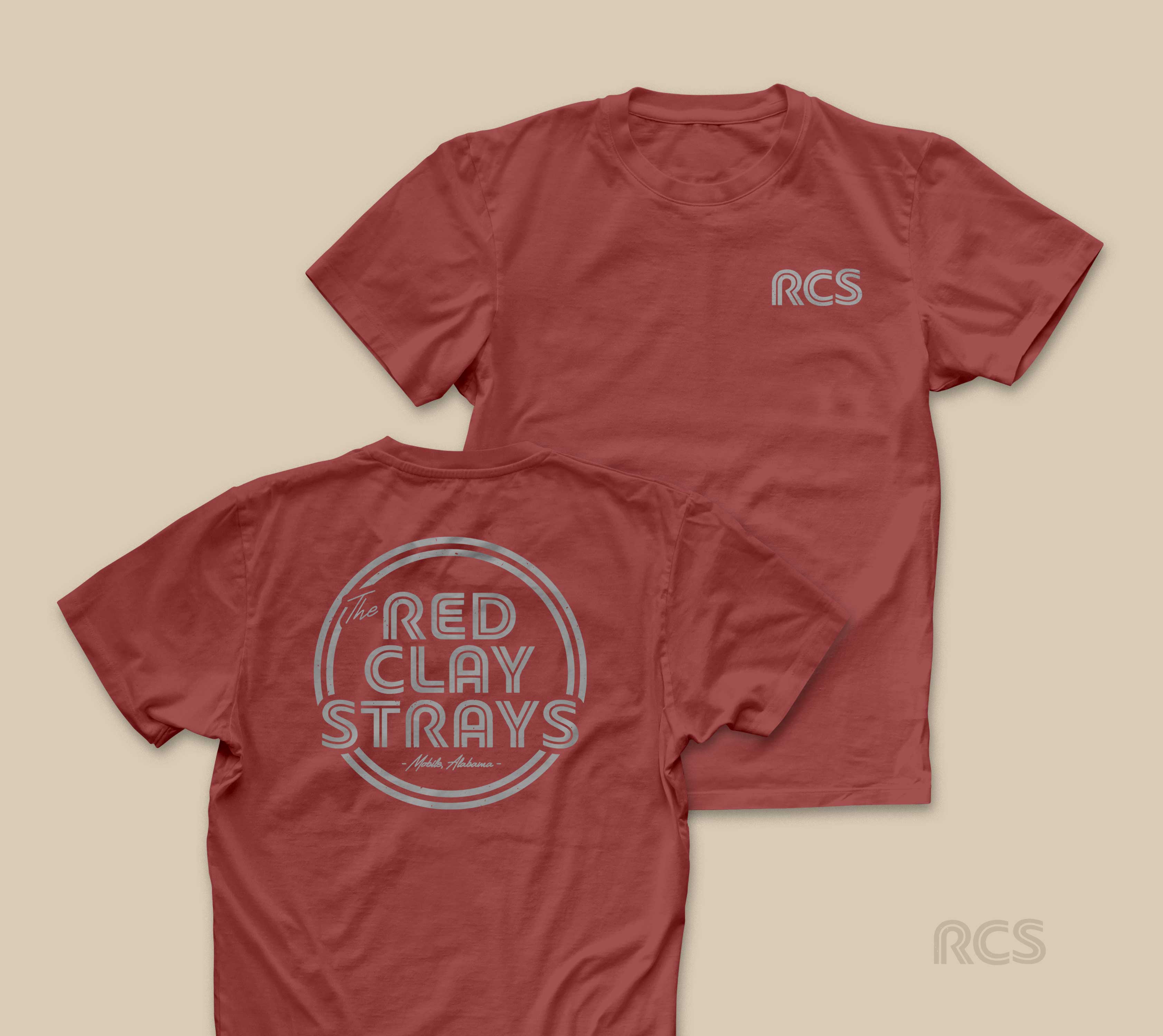 Red Clay Strays | Core | 'Crew' | T-Shirt | Brick