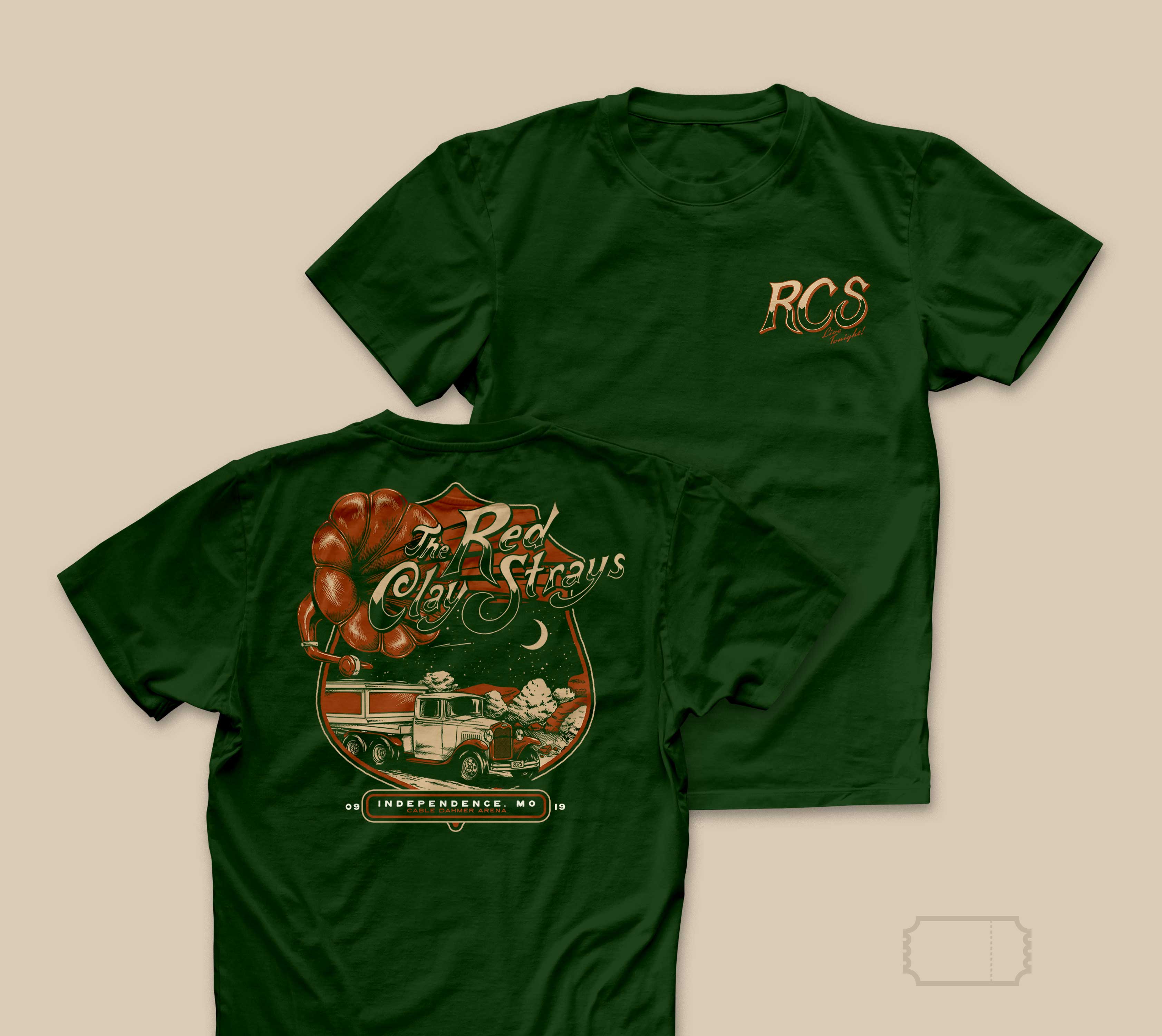 Red Clay Strays | Vintage | Independence MO | 25' | T-Shirt