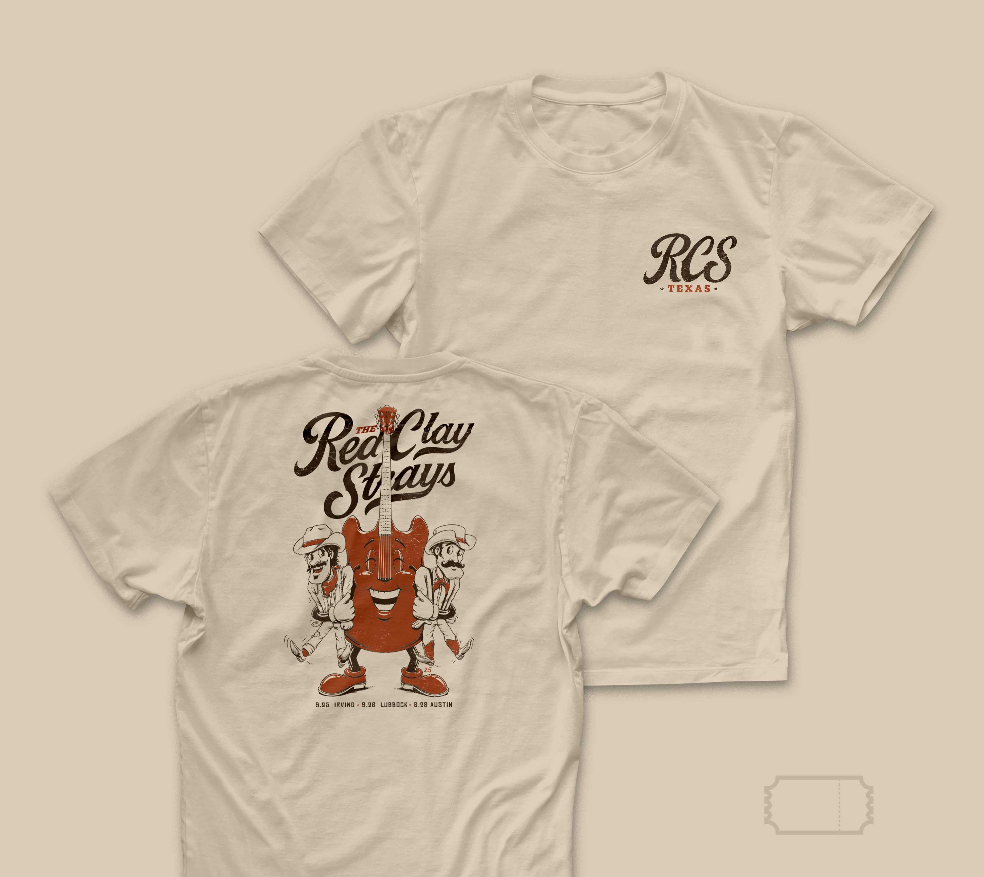 Red Clay Strays | Vintage | Texas | 25' | Night 1 | T-Shirt