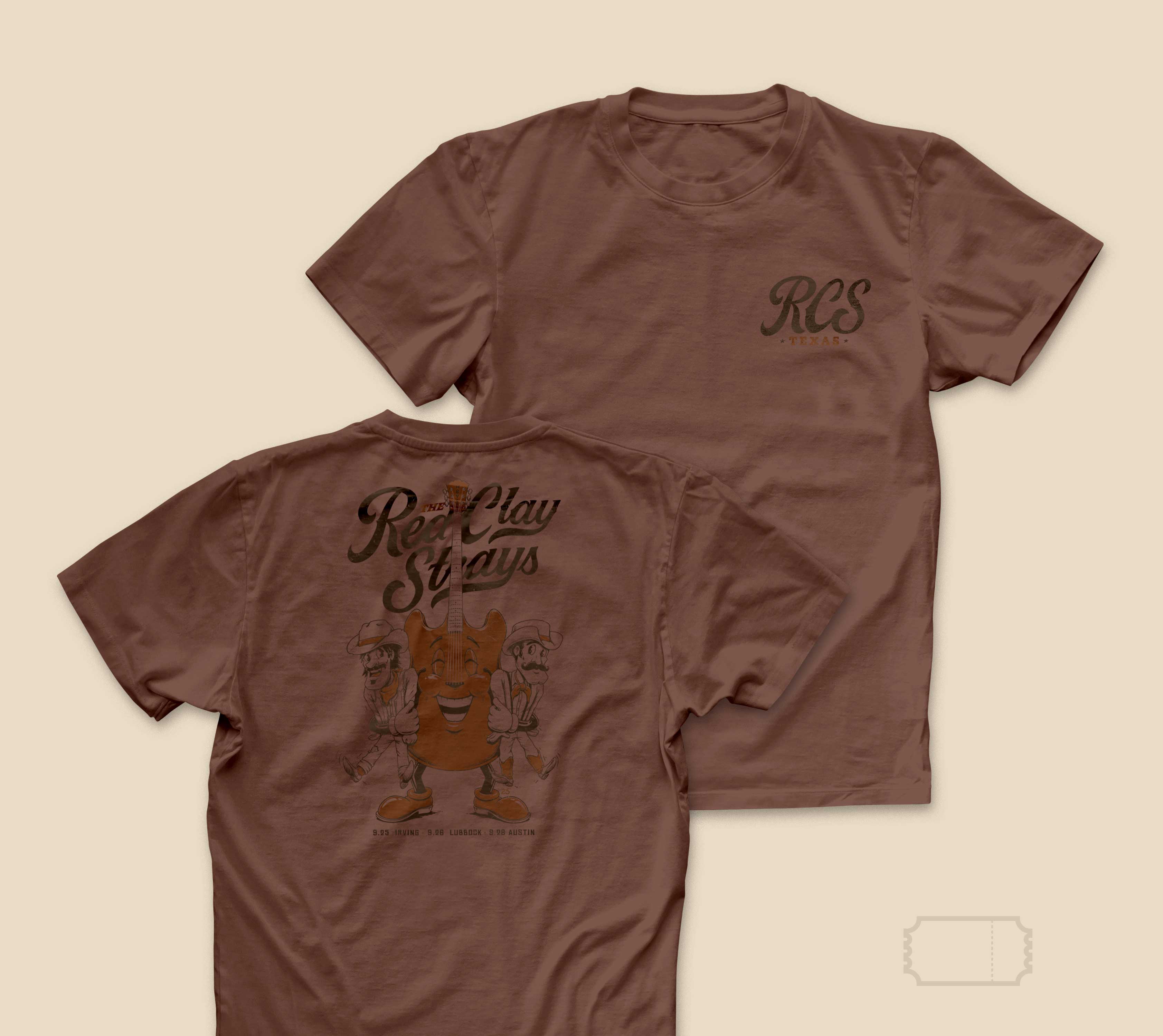 Red Clay Strays | Vintage | Texas | 25' | Night 2 | T-Shirt