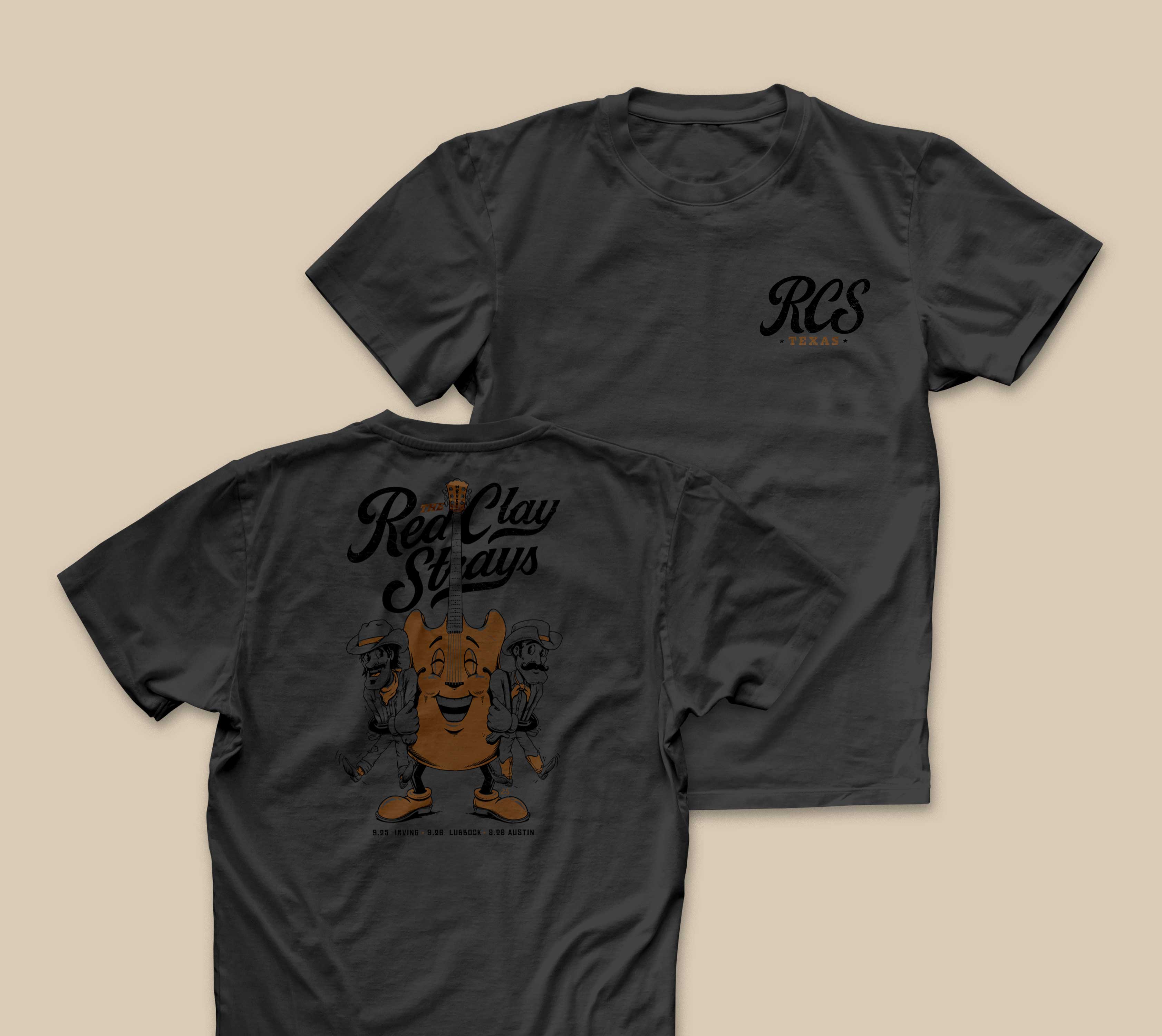 Red Clay Strays | Vintage | Texas | 25' | Night 3 | T-Shirt