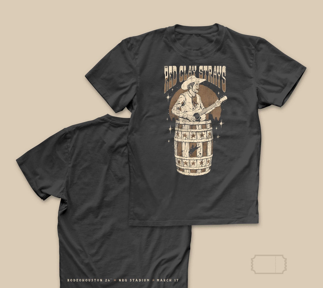 Red Clay Strays | Tour | Houston TX | 26' | T-Shirt | Full Chest