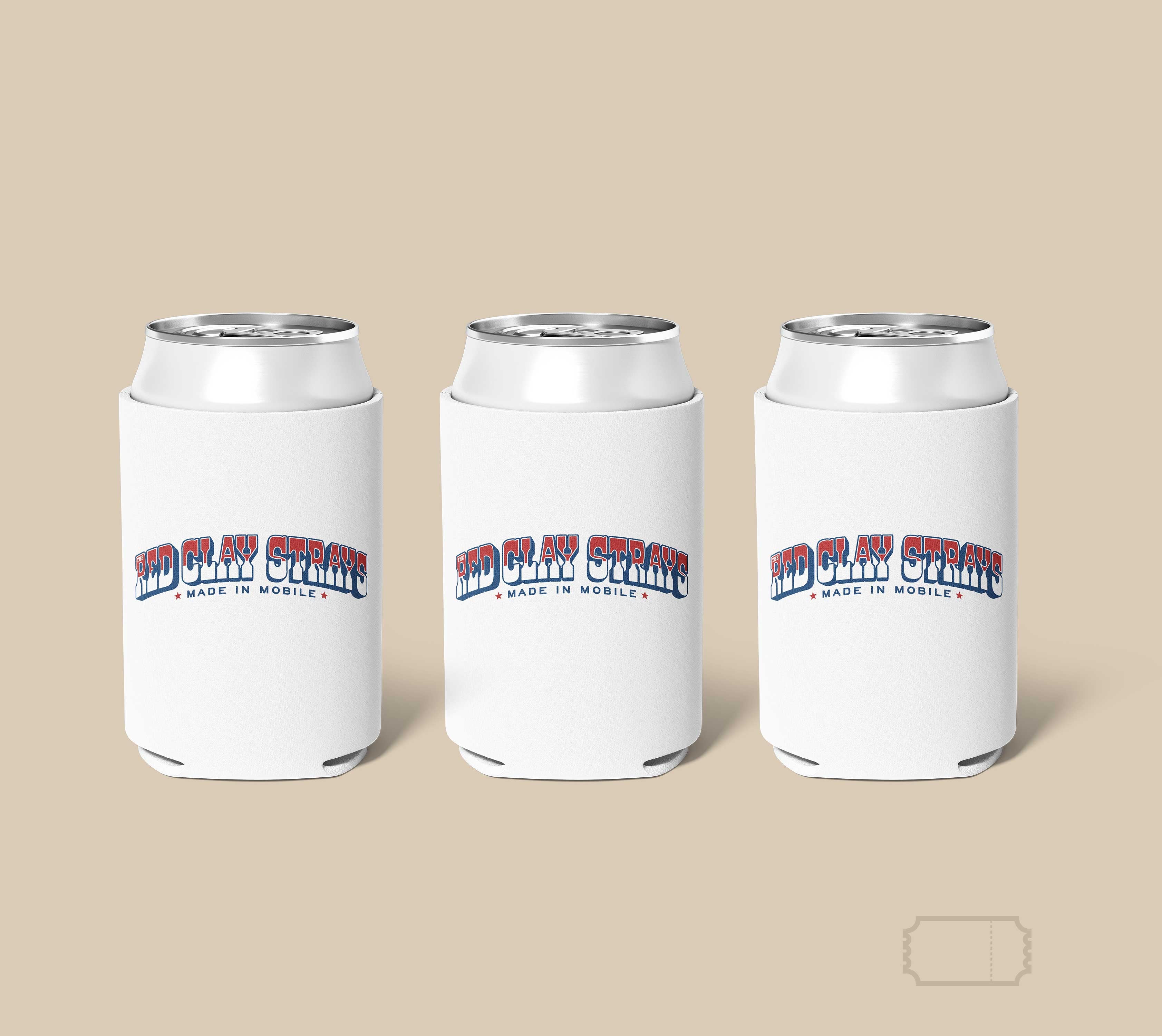 Red Clay Strays | Tour | Made In Mobile | Koozie (3pk)
