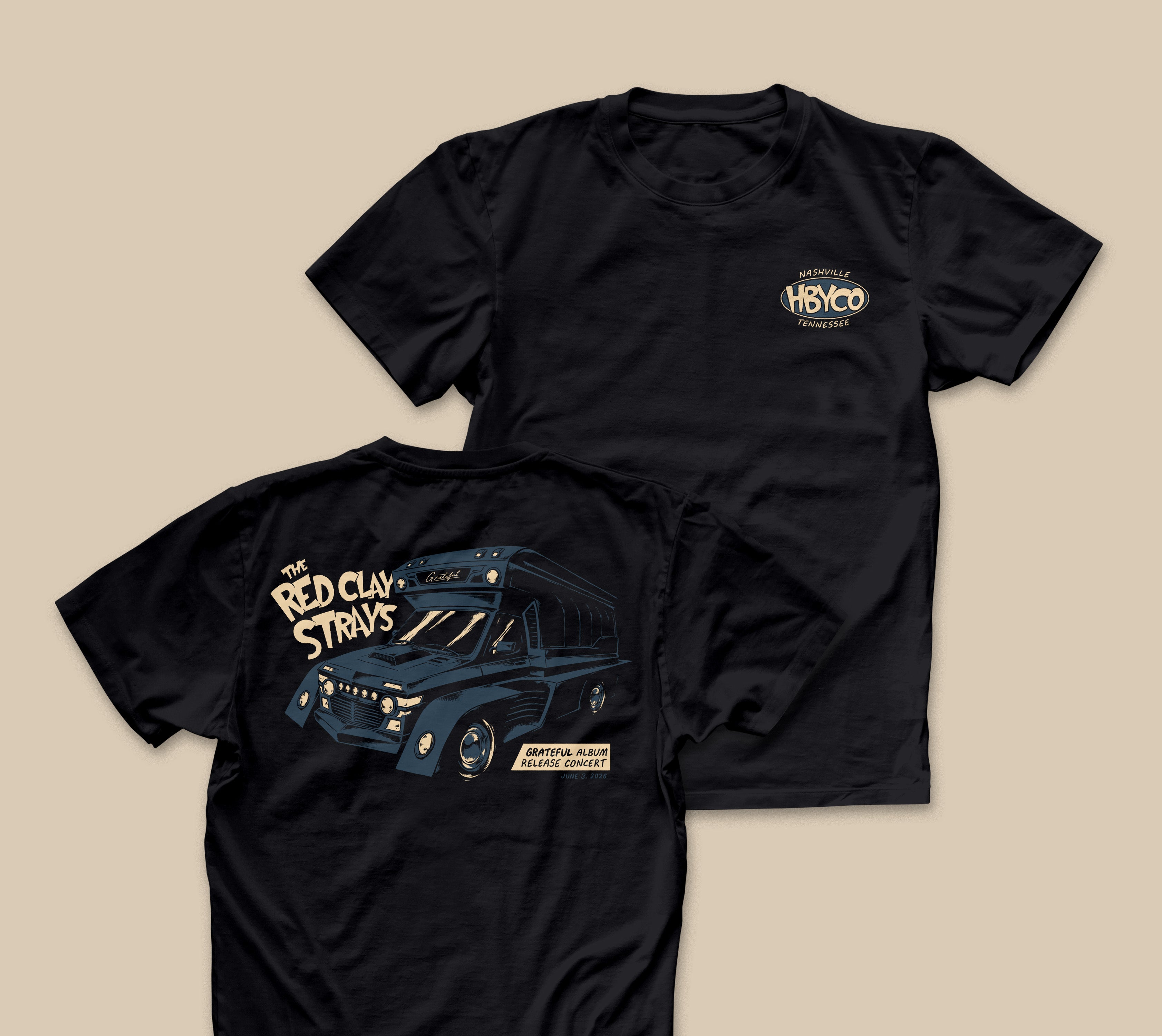 Red Clay Strays | Tour | Nashville TN | 26' | T-Shirt | Album Release